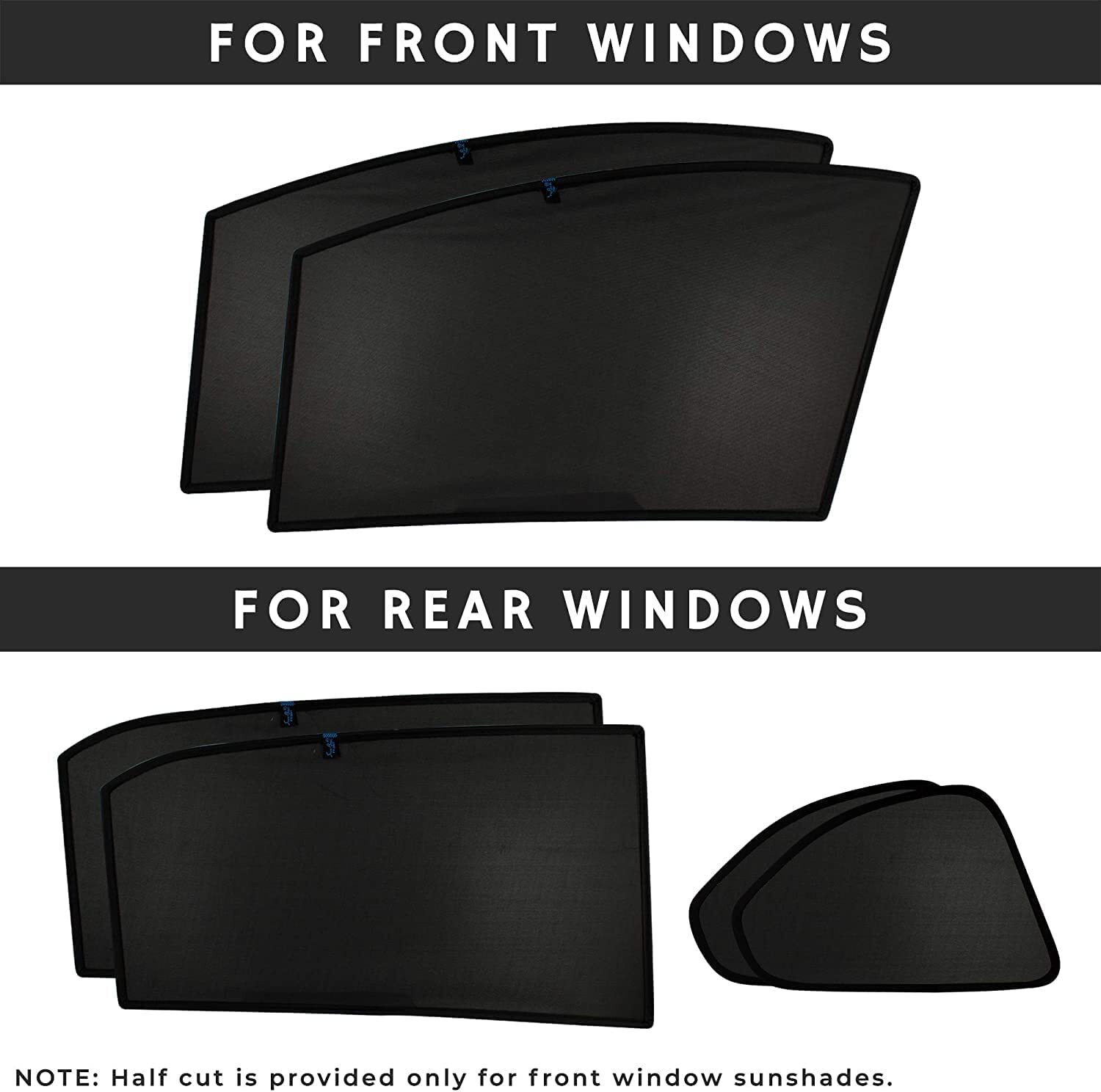 Image of KOZDIKO Side Window, Rear Window Sun Shade For Mahindra Bolero Neo