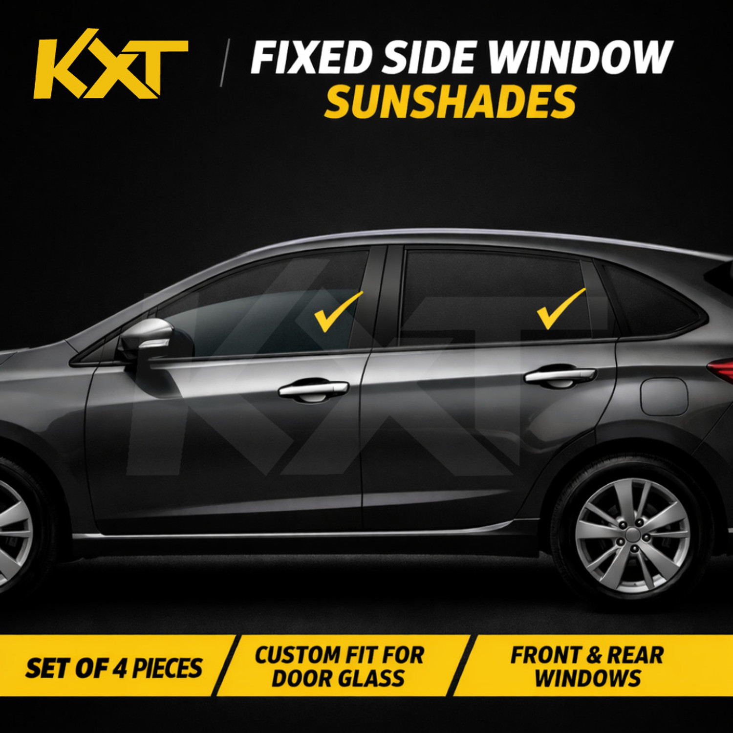Image of Kxt Side Window Sun Shade For Maruti Suzuki Baleno