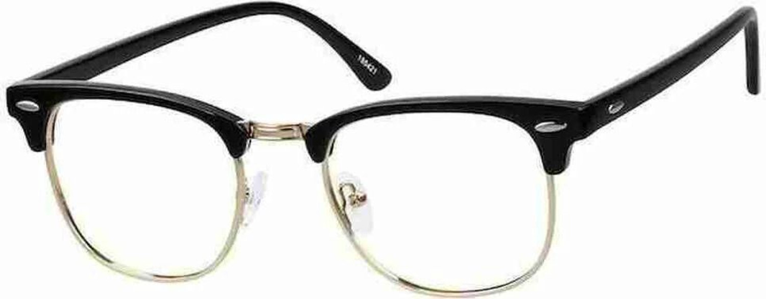 Image of Wearit UV Protection, Riding Glasses, Polarized Clubmaster Sunglasses (Free Size) (For Boys & Girls, Clear)