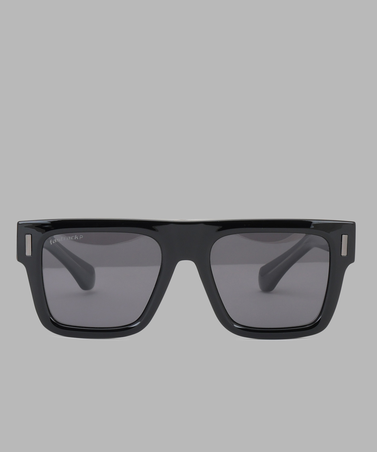 Image of Fastrack Polarized Over-sized Sunglasses (48) (For Men & Women, Grey)