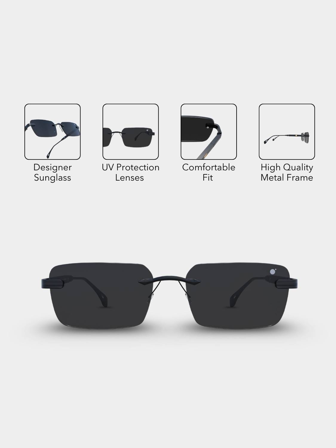 MOONX Rectangular Sunglasses - Image 4