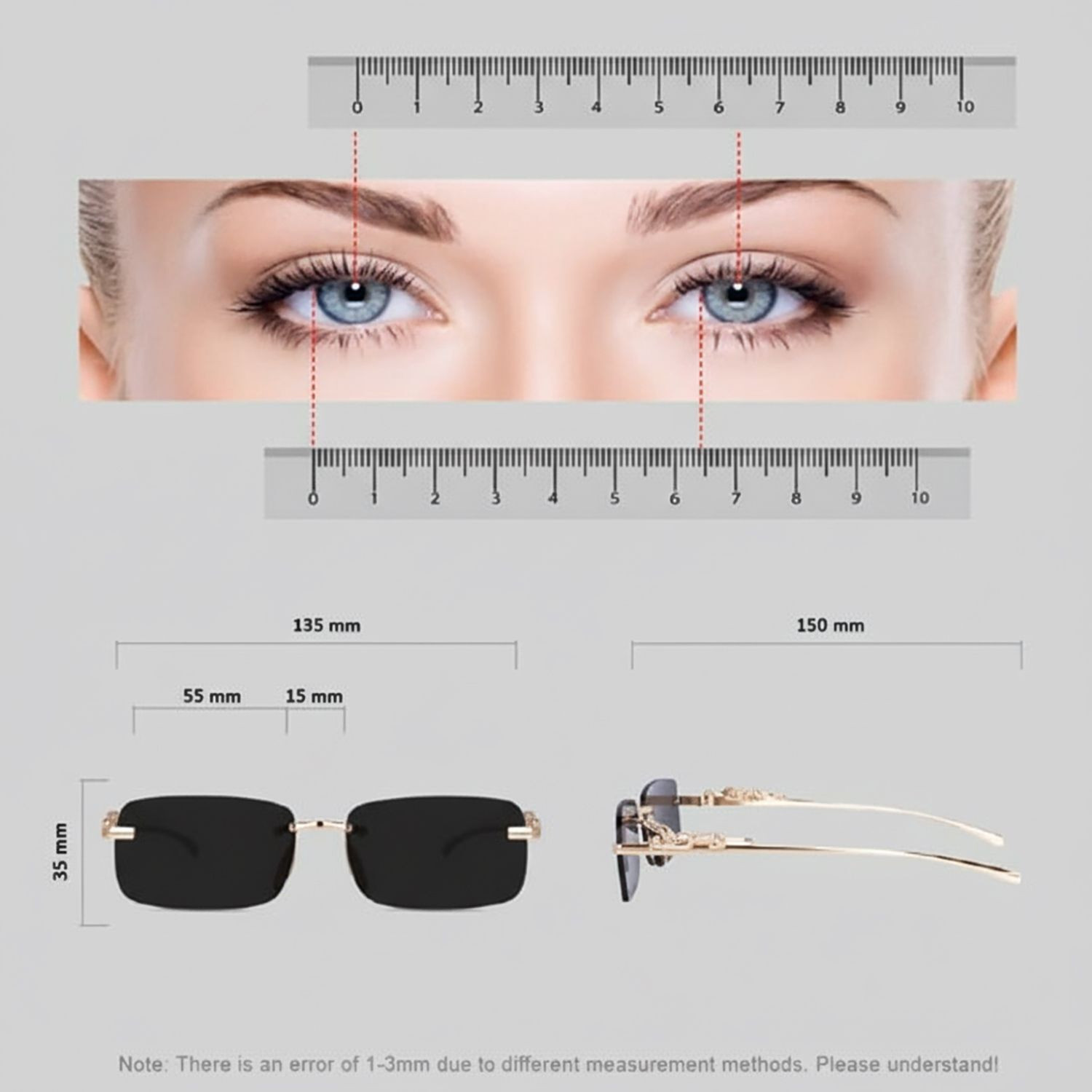 Image of ROADWAY Rectangular Sunglasses