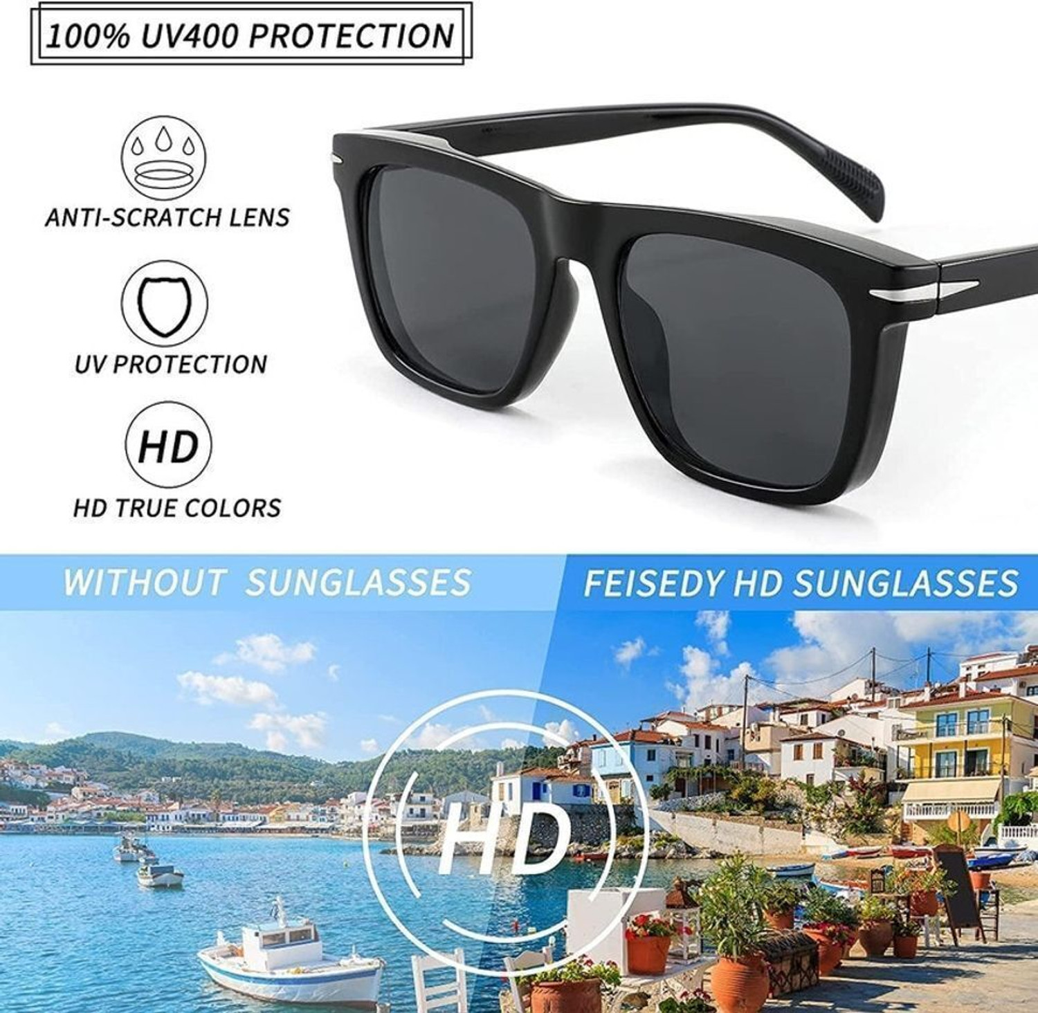 Image of hayden haiza Retro Square Sunglasses