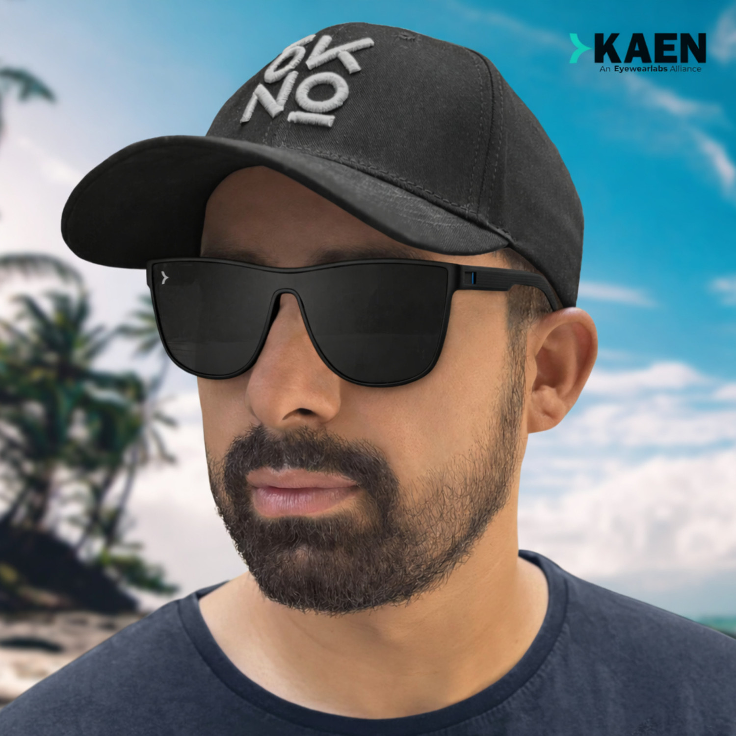 Image of KAEN EYEWEAR Rectangular, Sports Sunglasses