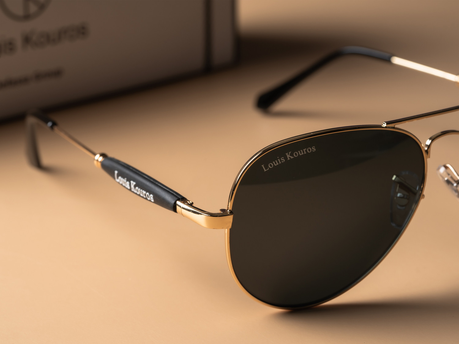 Image of LOUIS KOUROS Aviator Sunglasses