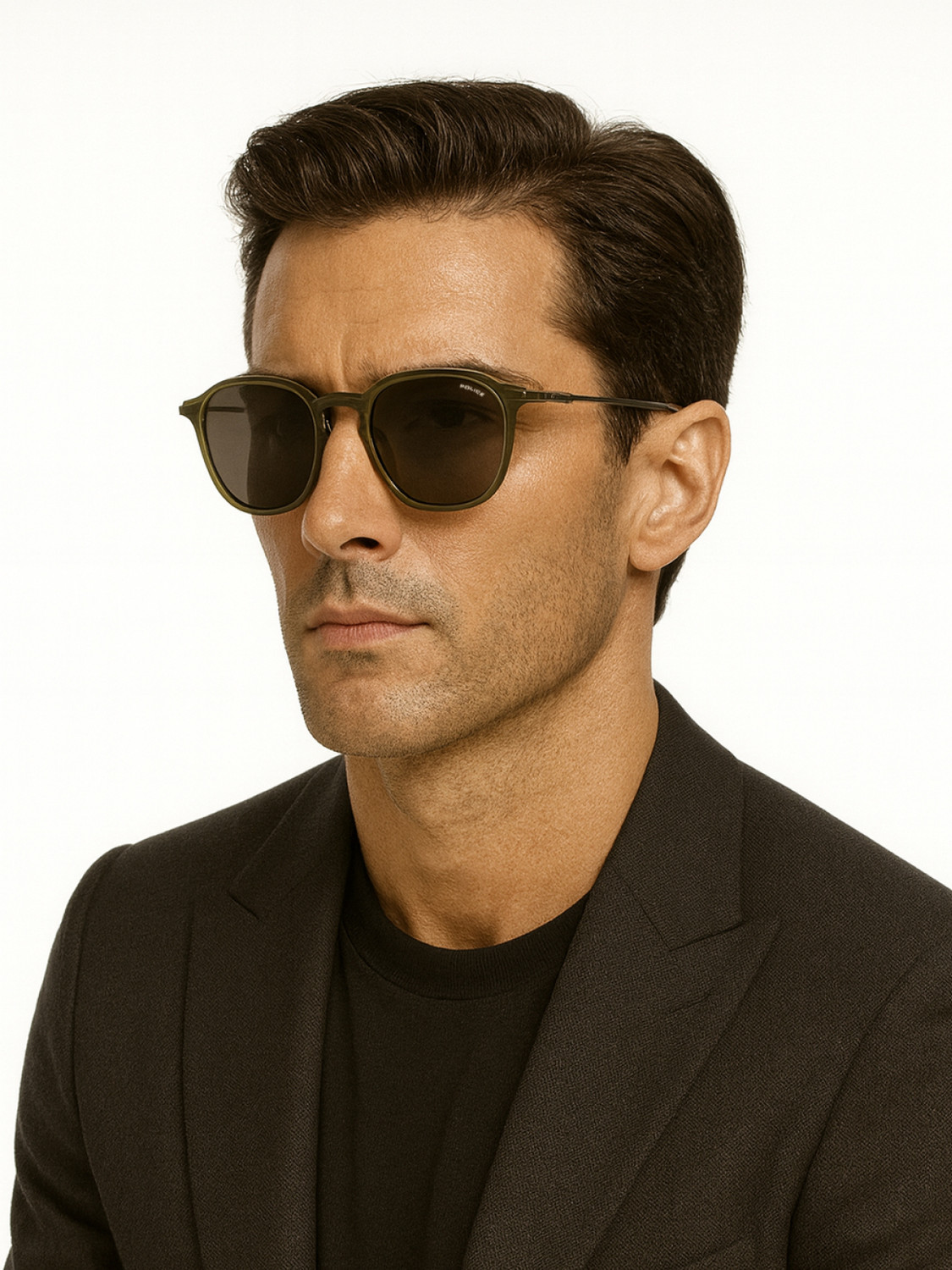 Image of Police Retro Square Sunglasses
