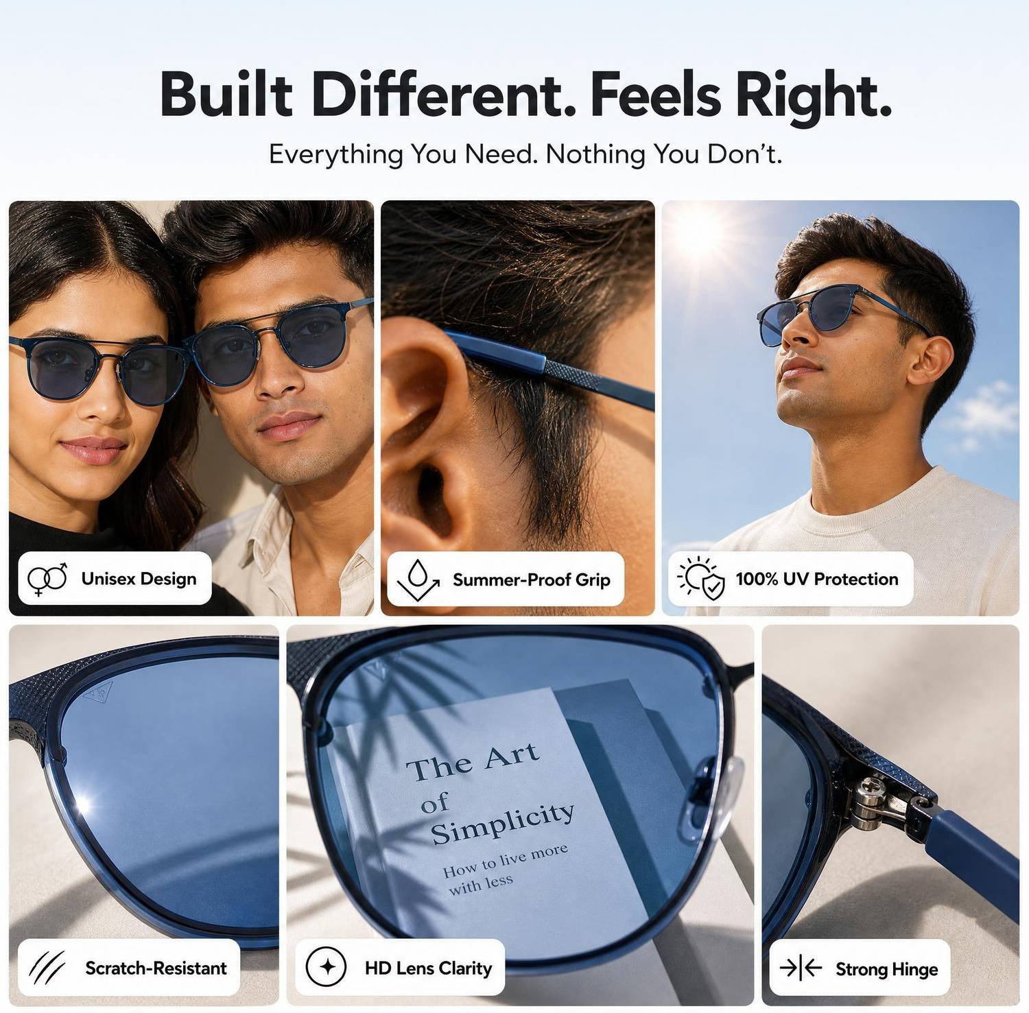 VINCENT CHASE Clubmaster Sunglasses - Image 2