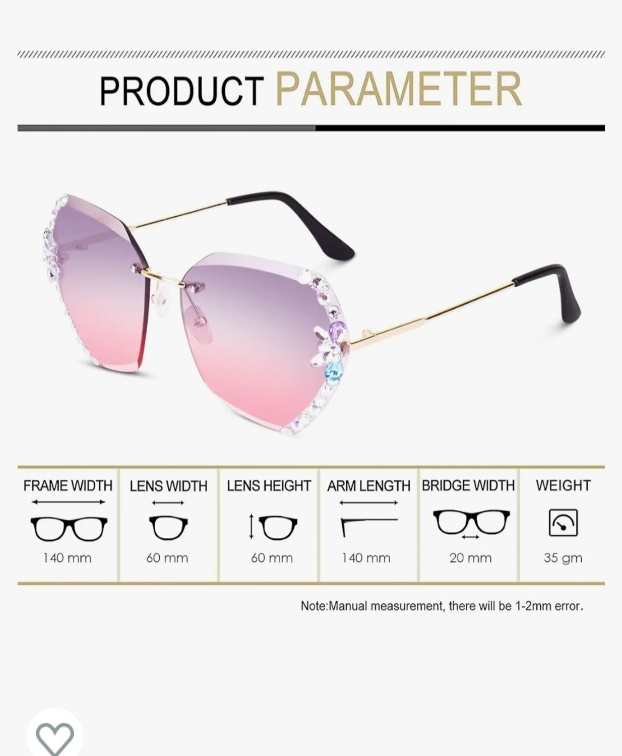Image of Zeemork Over-sized Sunglasses