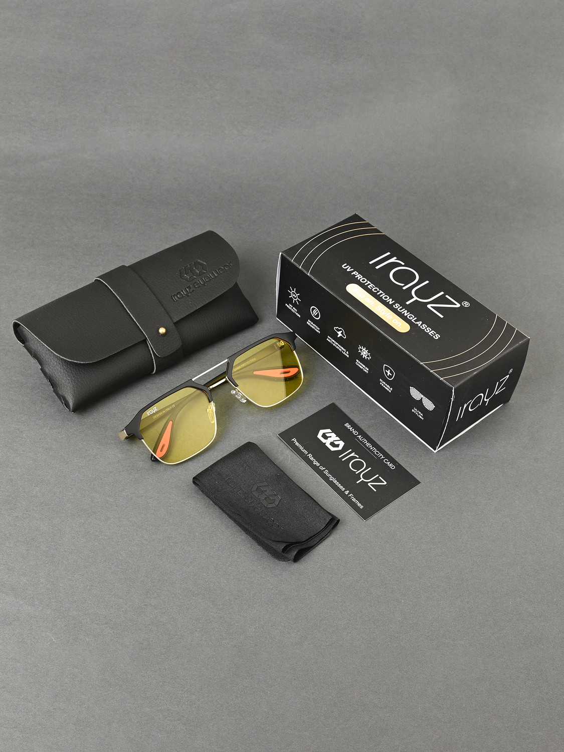 Image of Irayz Retro Square Sunglasses