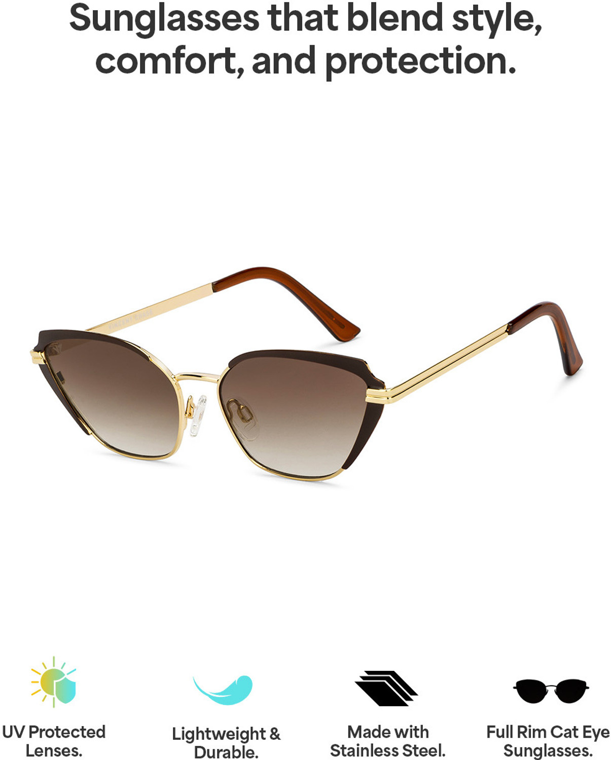 Image of VINCENT CHASE by Lenskart Cat-eye Sunglasses