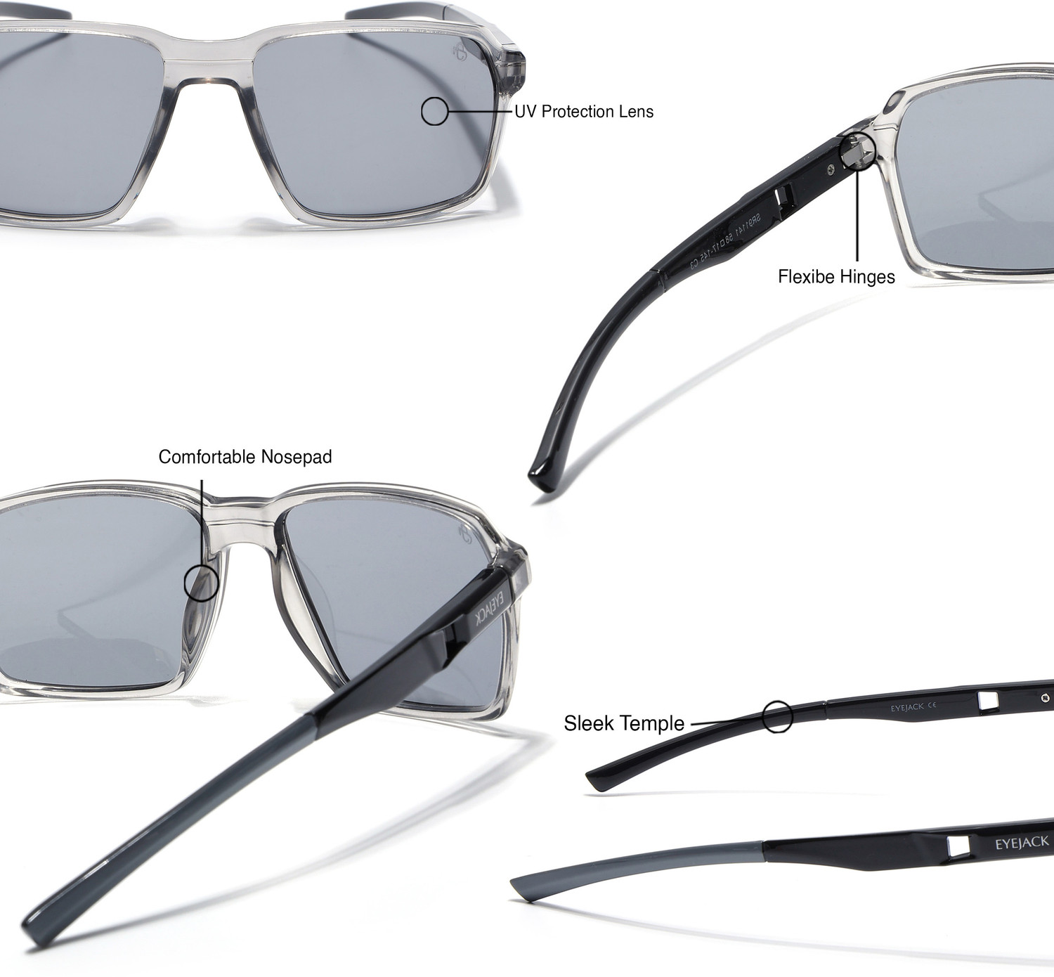 Image of Eyejack by Voyage Wayfarer Sunglasses