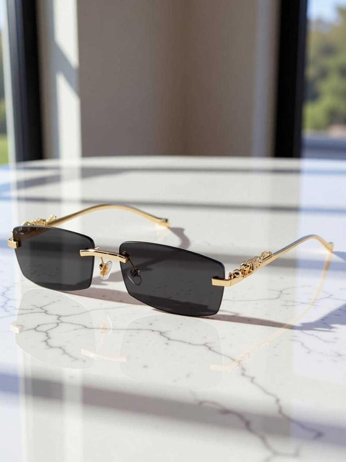 YOUTH Rectangular Sunglasses - Image 2