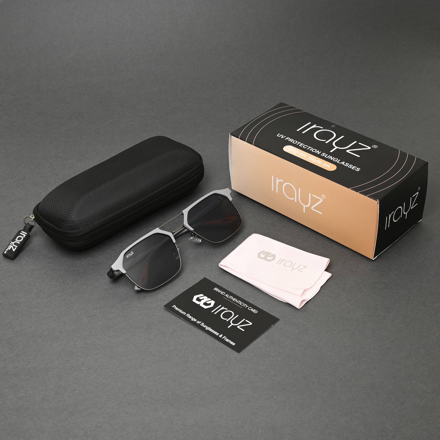 Irayz Retro Square Sunglasses - Image 3