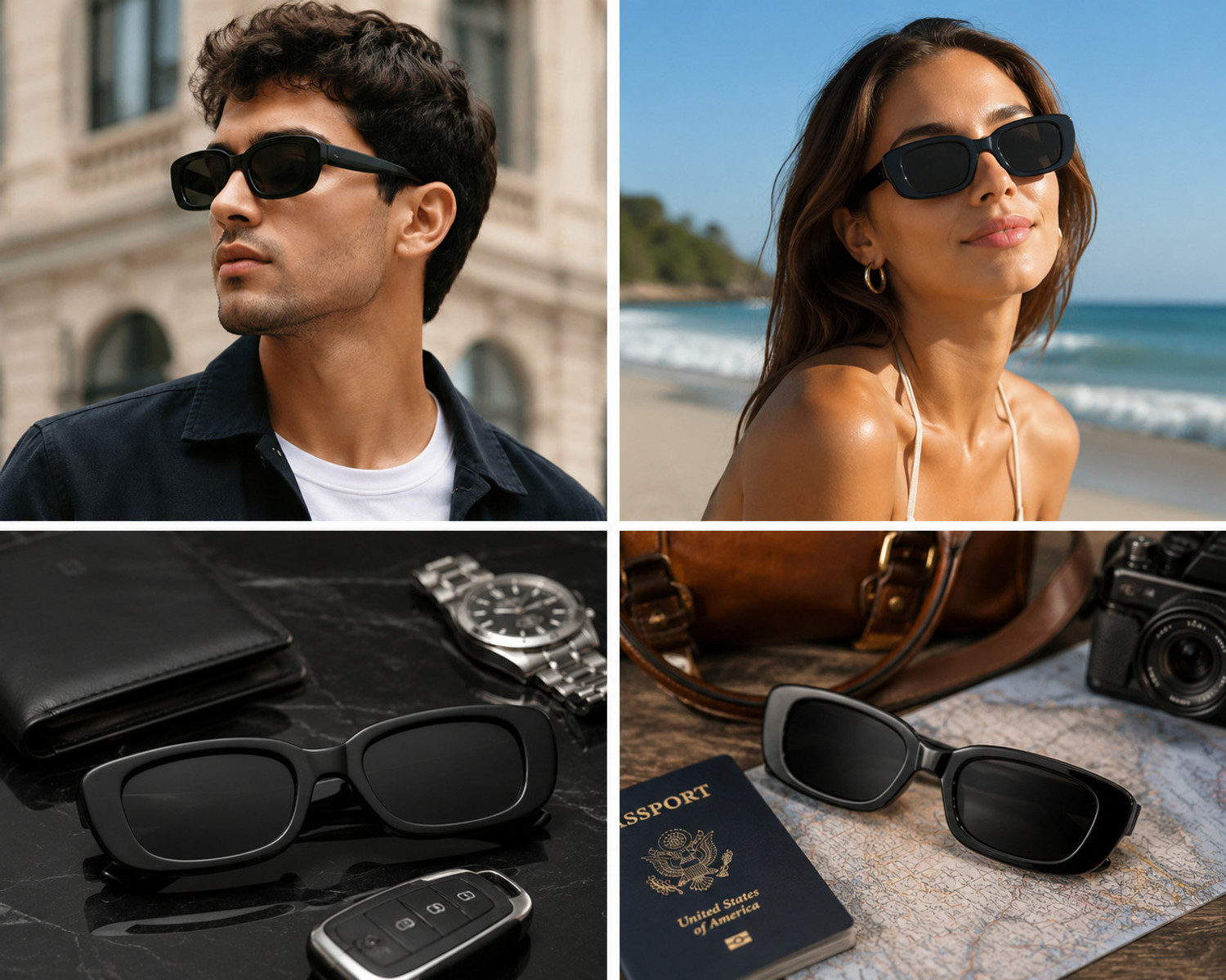 Image of Neolux Rectangular Sunglasses