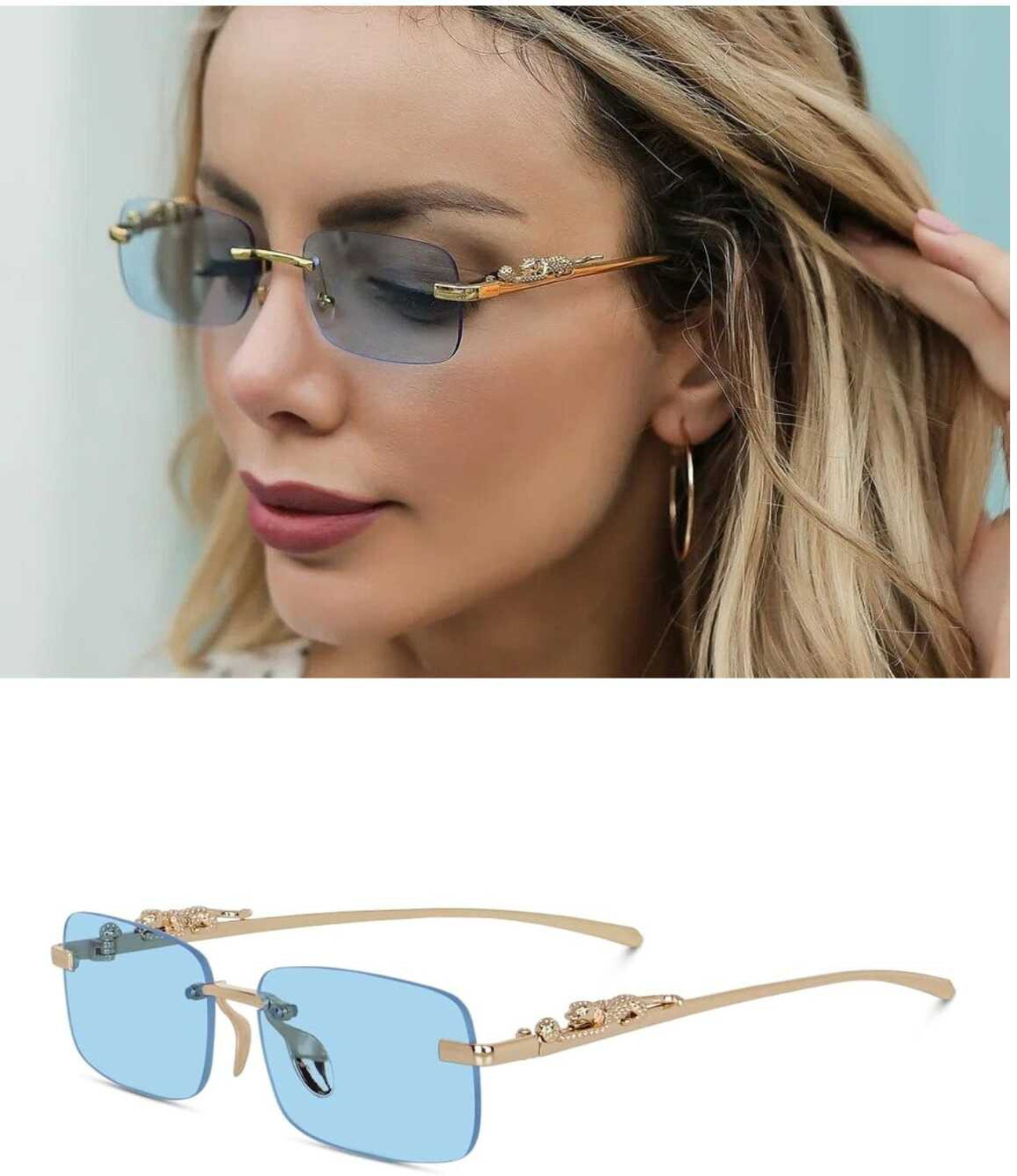 Image of eyevy Rectangular Sunglasses