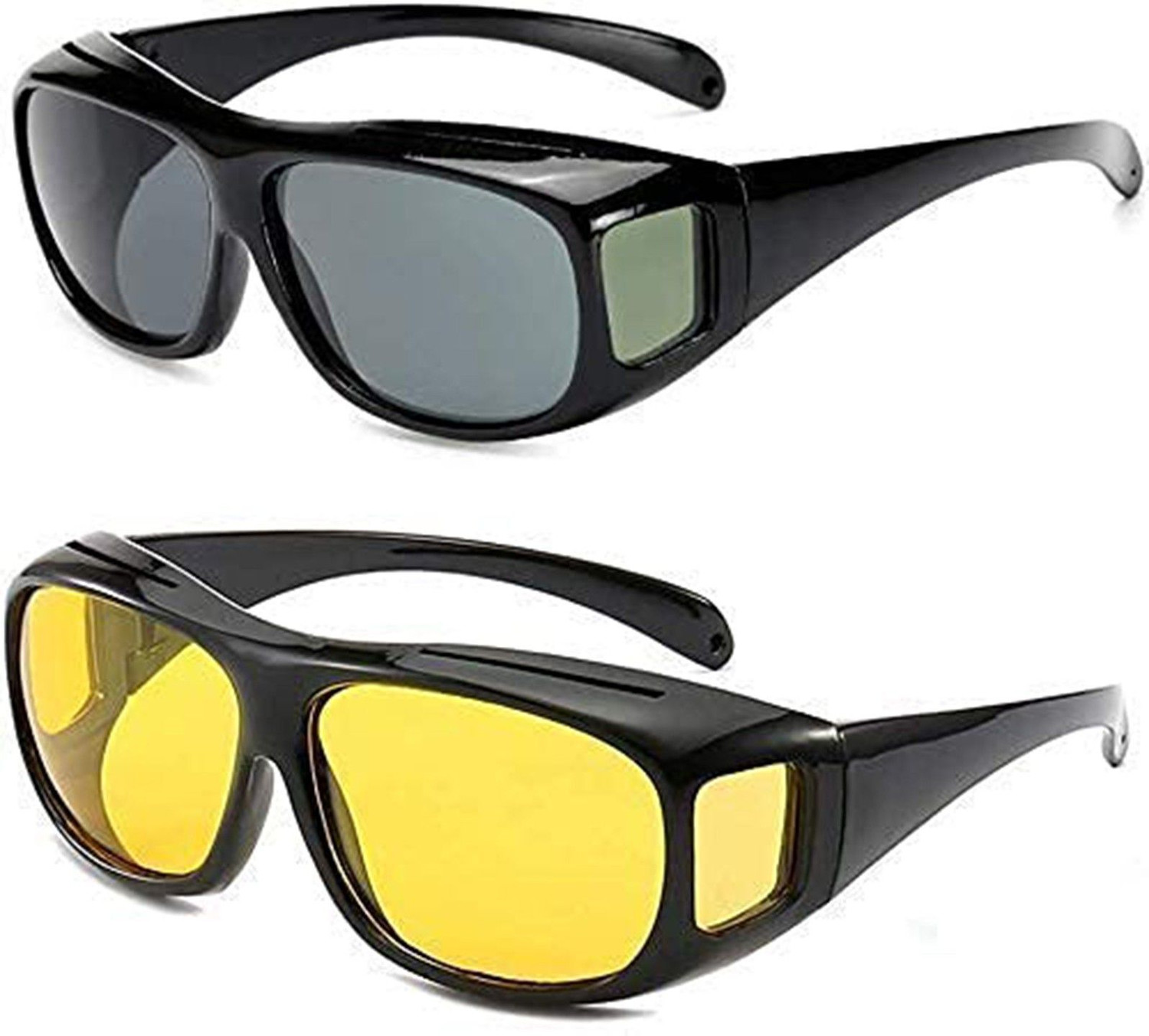 Image of Vaishvi Wrap-around, Round, Wayfarer Sunglasses