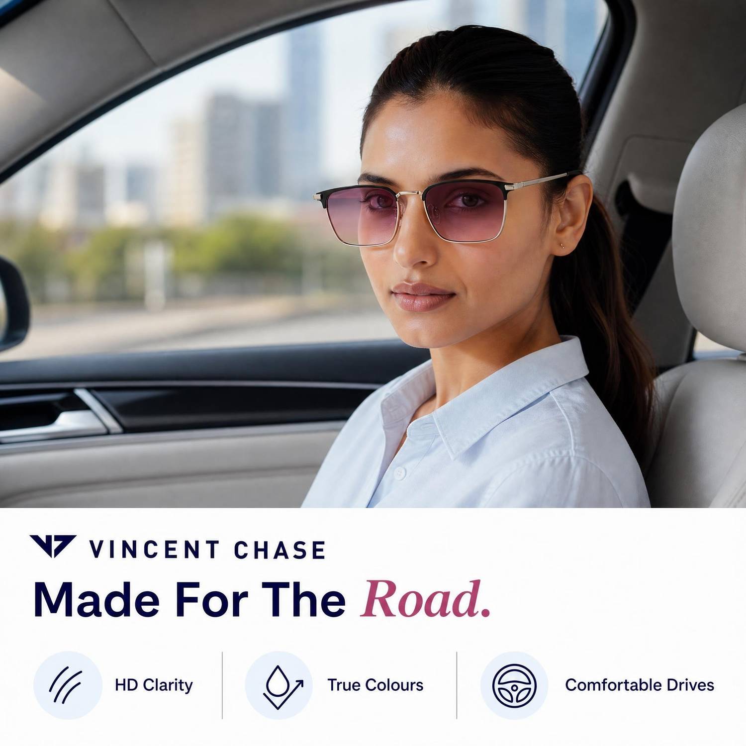 VINCENT CHASE Clubmaster Sunglasses - Image 5