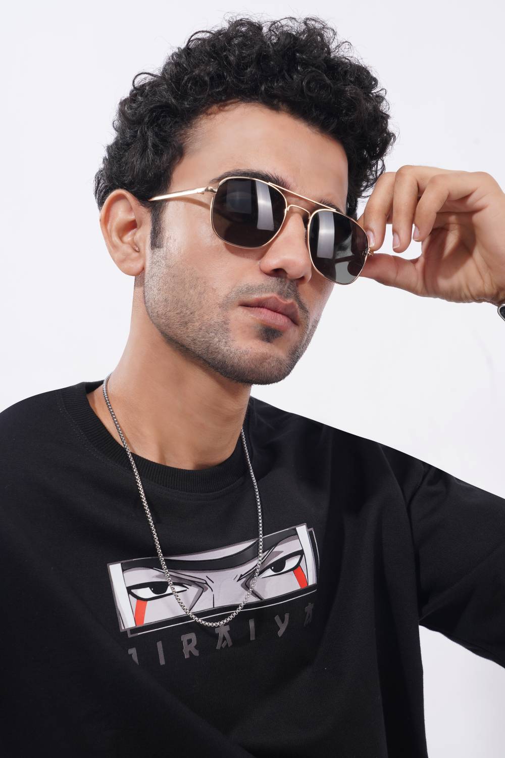 Accentz Aviator Rectangular Sunglasses - Image 4