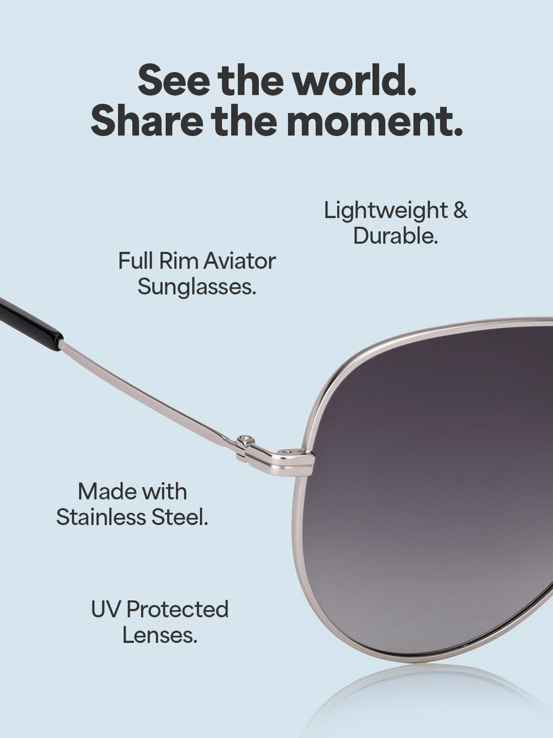 Image of john jacobs Aviator Sunglasses