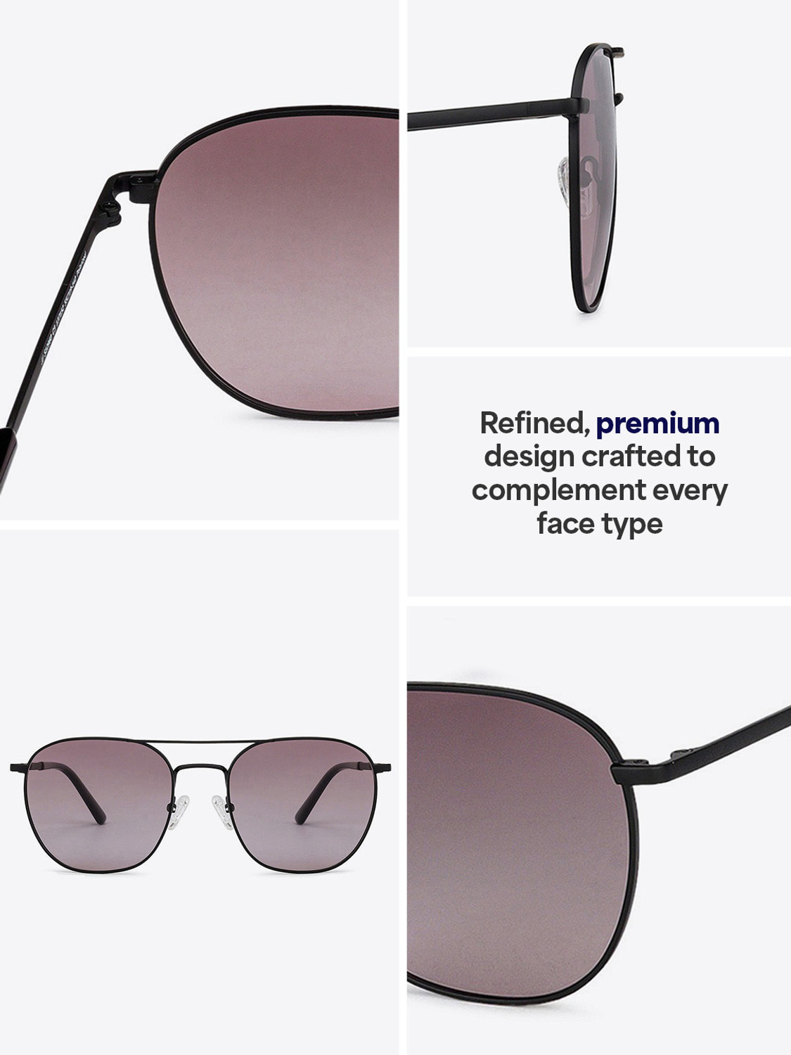 Image of john jacobs Retro Square Sunglasses