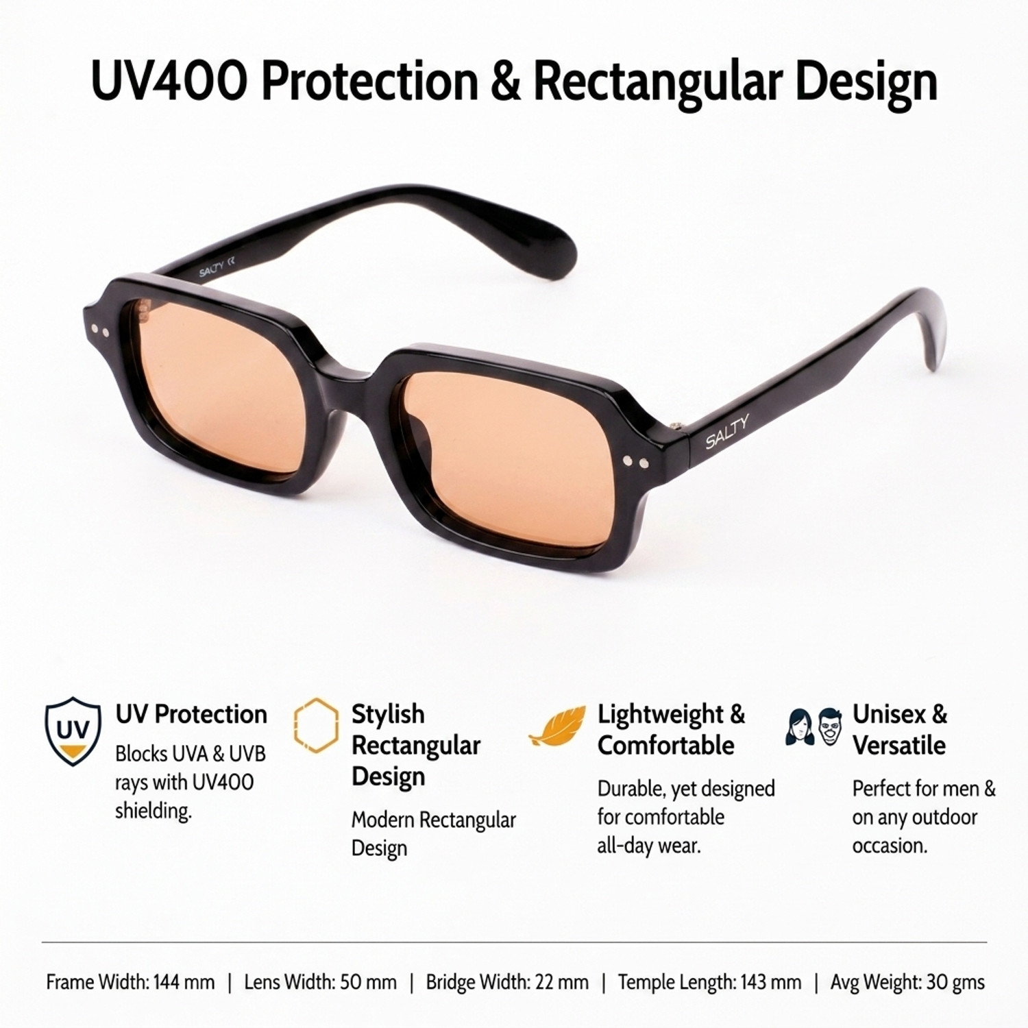 Image of Salty Rectangular Sunglasses