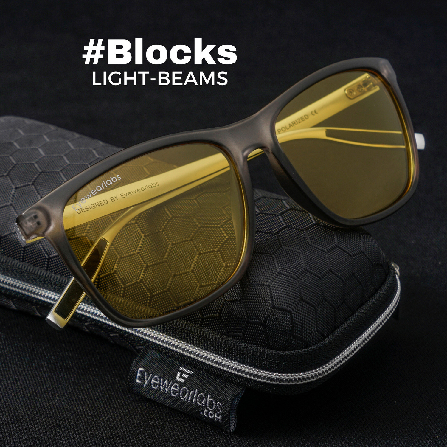 Image of Eyewearlabs Night Vision Retro Square Sunglasses (56) (For Men & Women, Yellow)