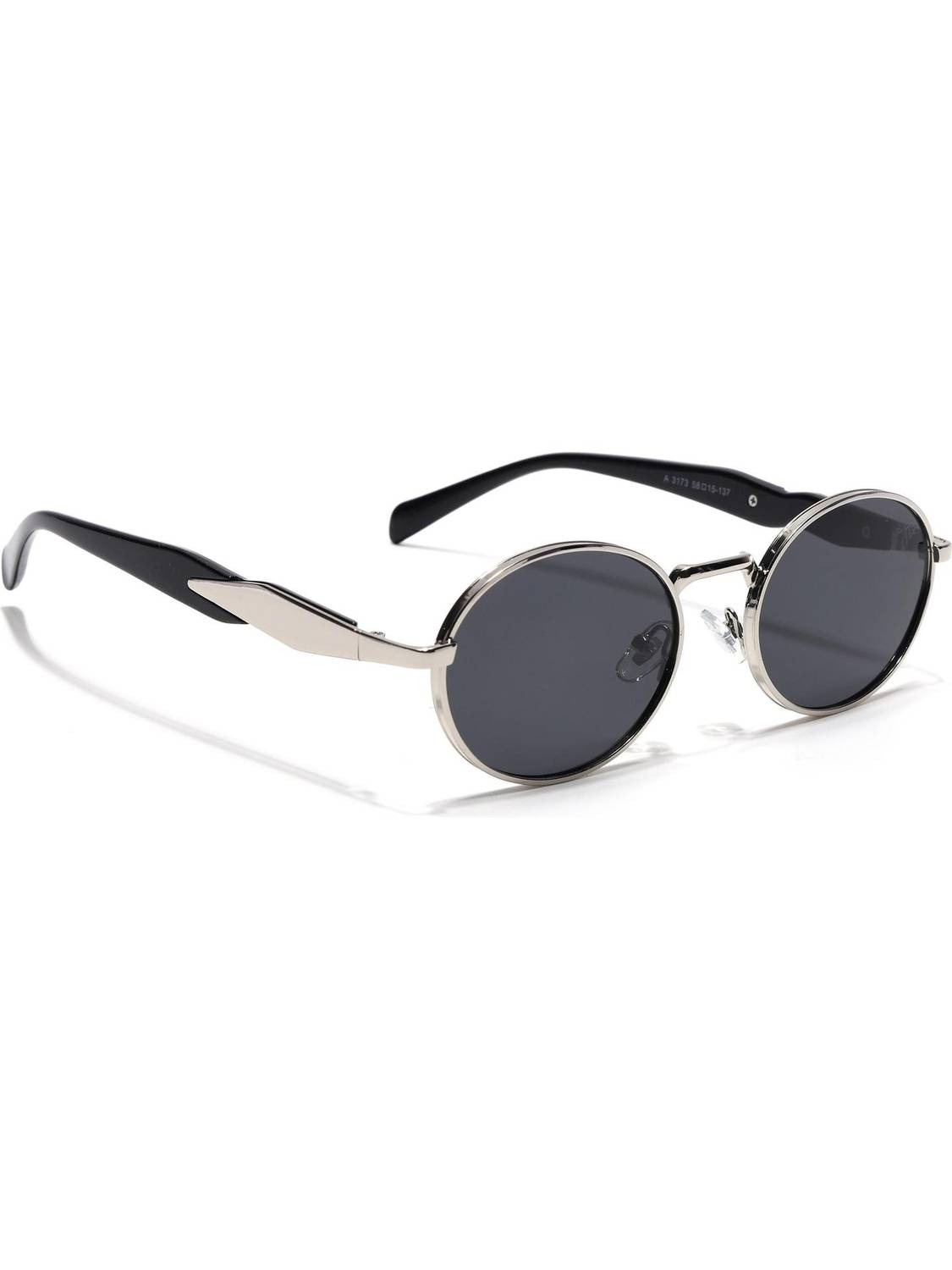 VOYAGE Oval Sunglasses Black - Image 1