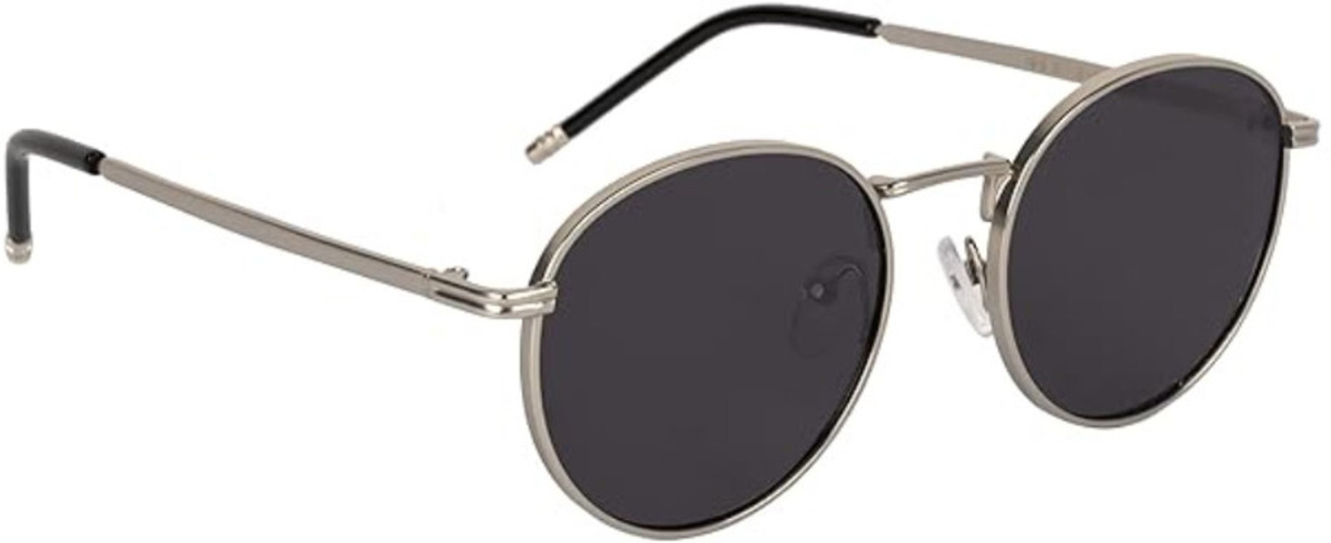 Image of SpadeAces Others, Polarized Round Sunglasses (Free Size) (For Men, Black)