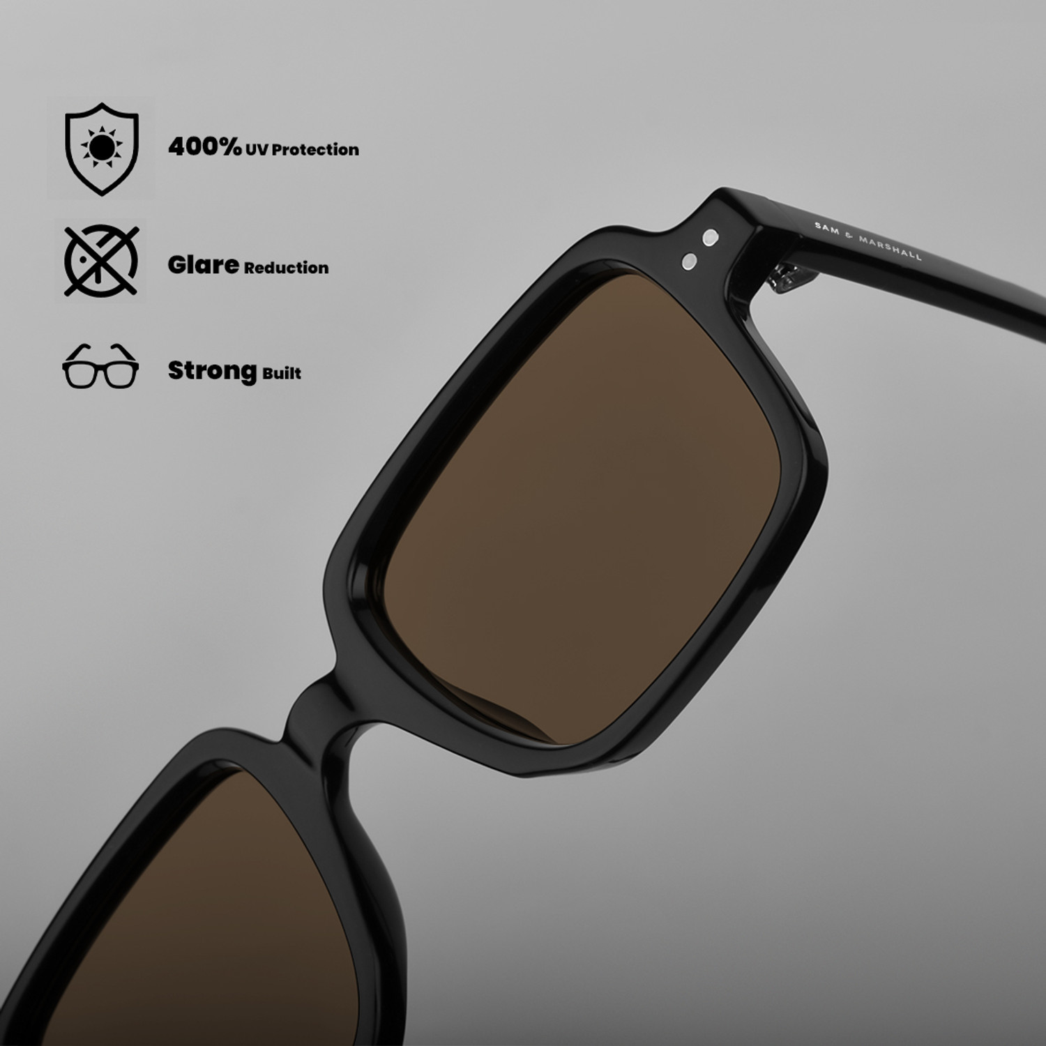 Image of SAM AND MARSHALL Rectangular Sunglasses