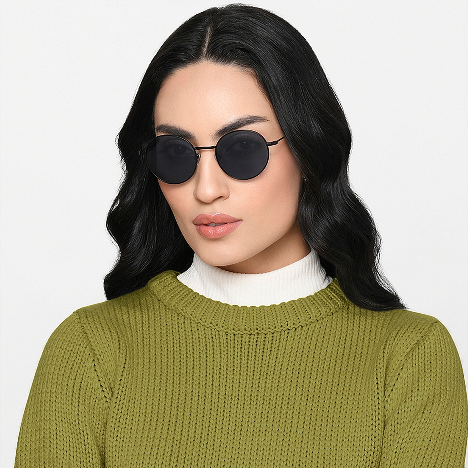 Image of Lenskart STUDIO Round Sunglasses