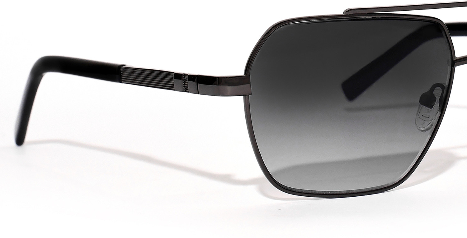 Image of IRUS Gradient Retro Square Sunglasses (57) (For Men, Grey)