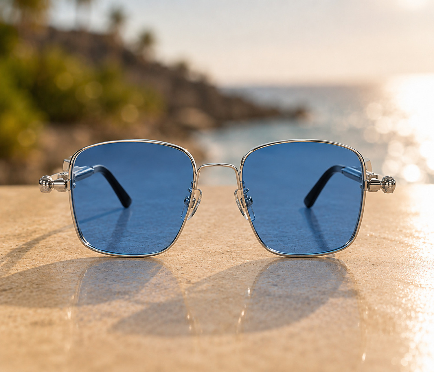Image of YOUTH CLUB Retro Square, Wrap-around Sunglasses