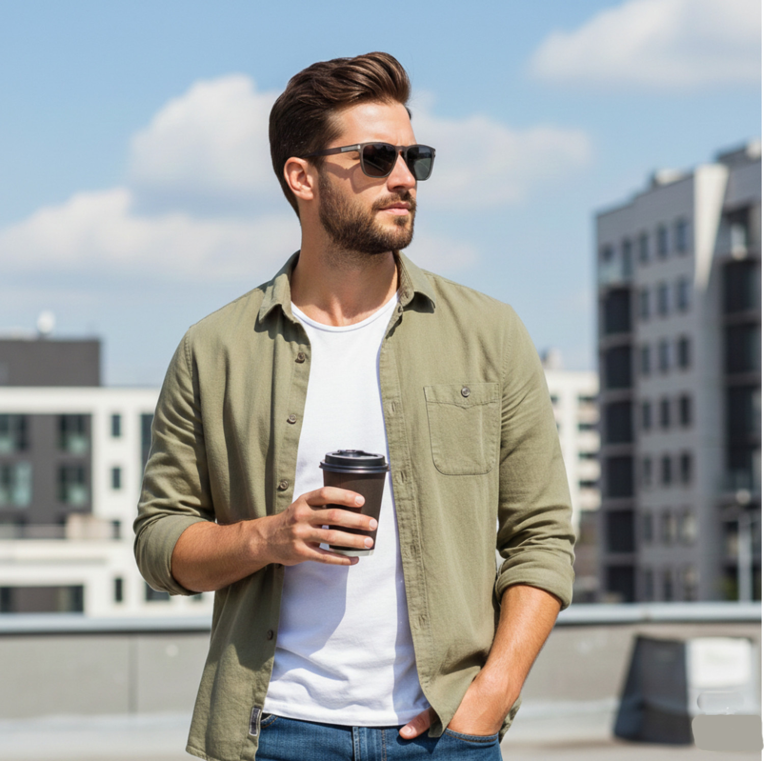 Image of aferelle Retro Square Sunglasses