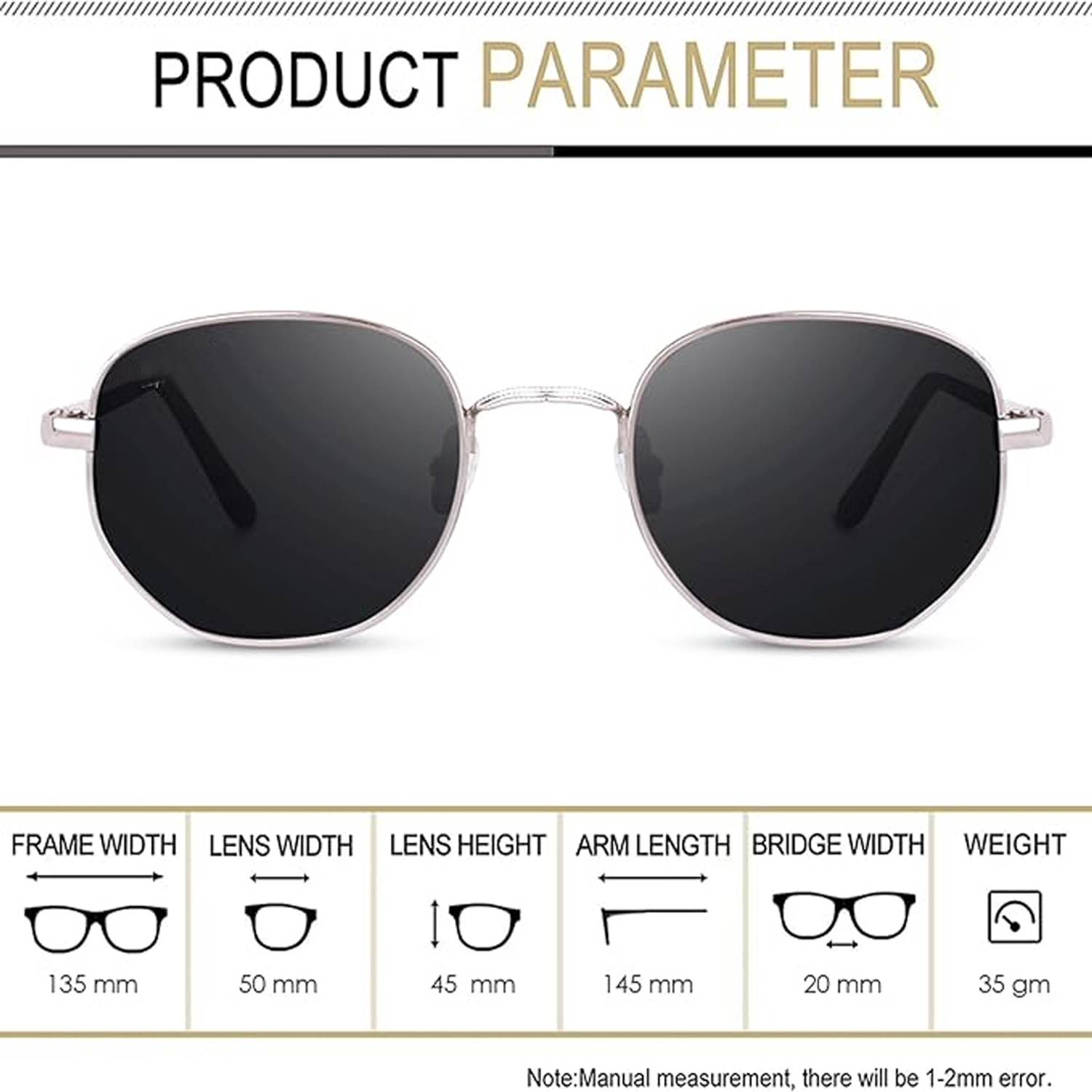ELLIGATOR Aviator Sunglasses - Image 5