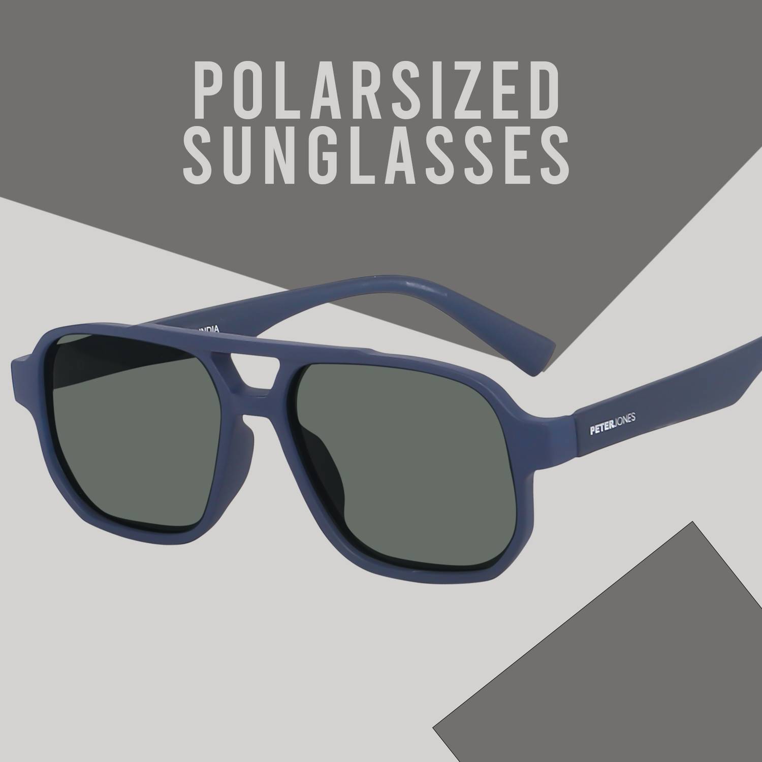PETER JONES Retro Square Sunglasses - Image 1