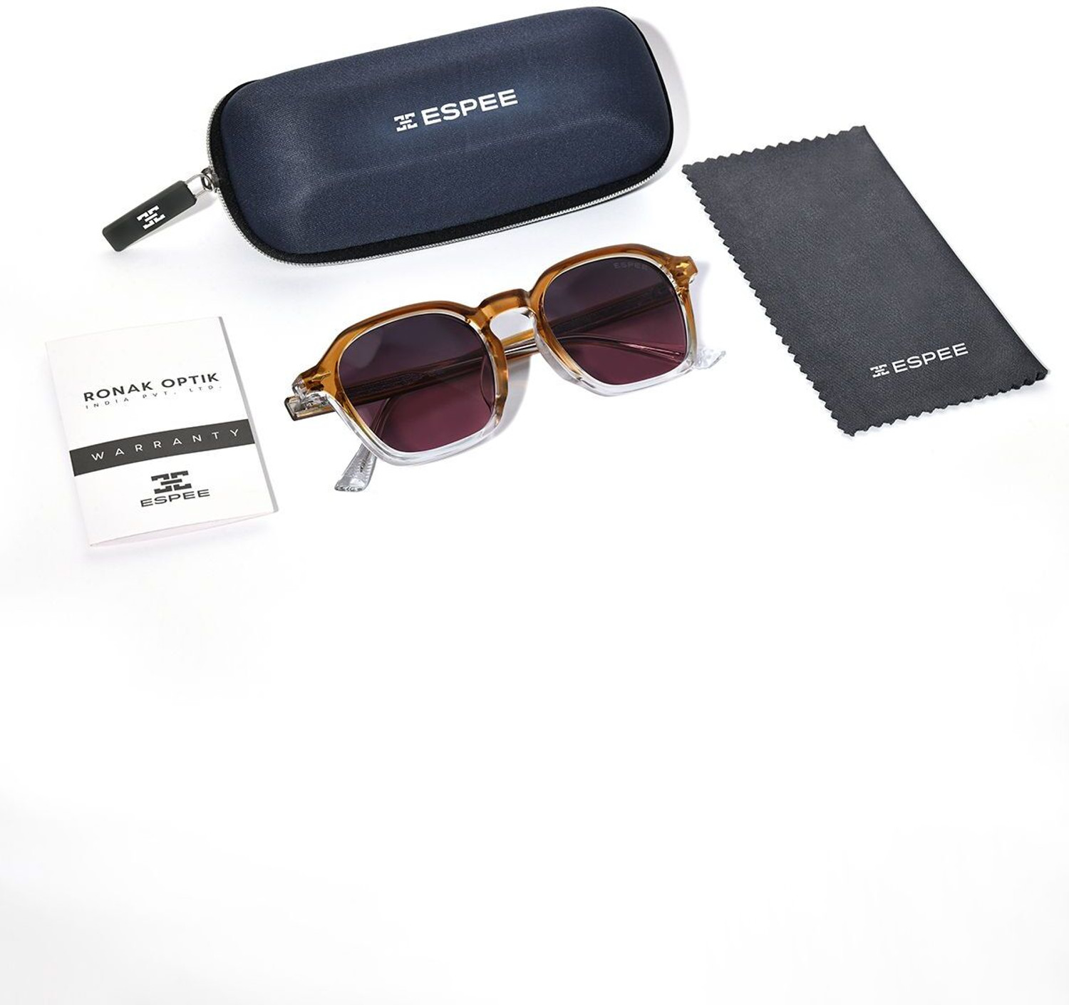 Image of Espee Gradient Retro Square Sunglasses (49) (For Men, Pink)