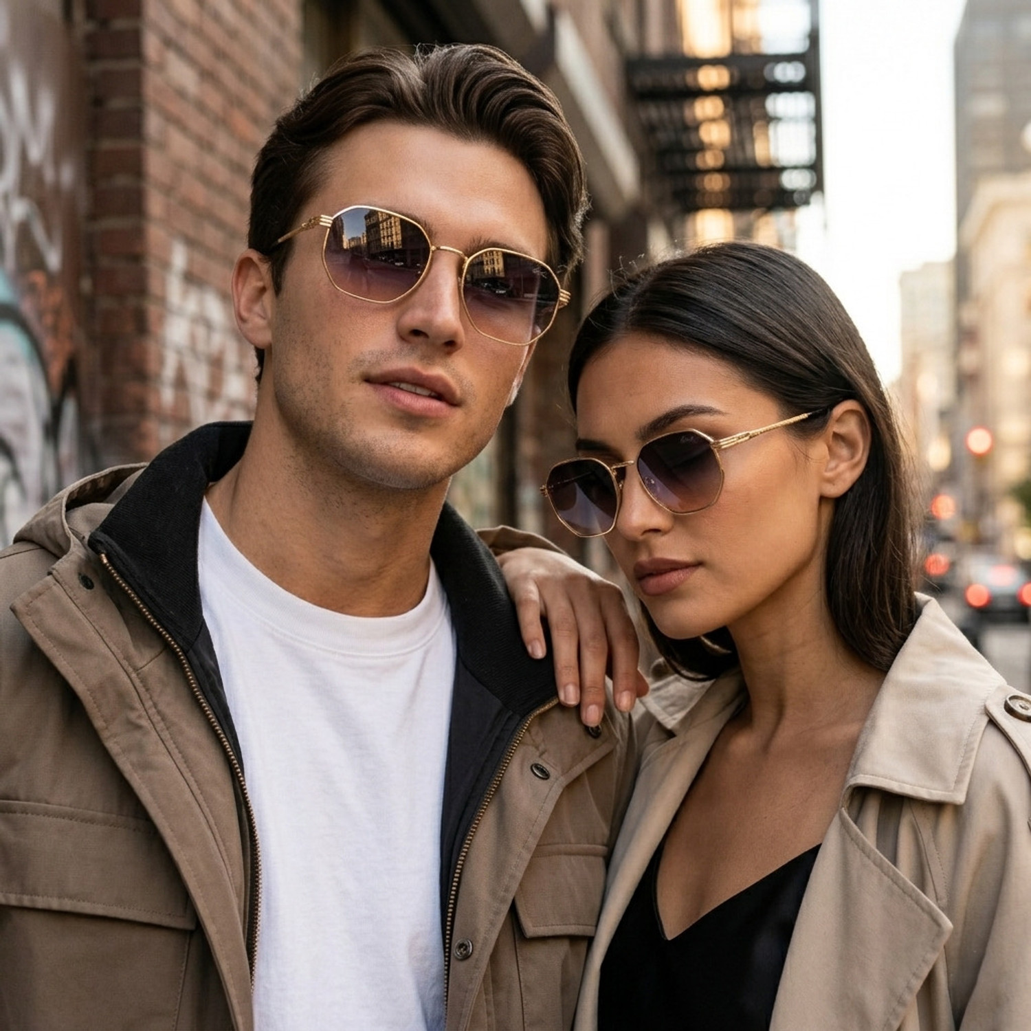Image of ERIC Rectangular Sunglasses