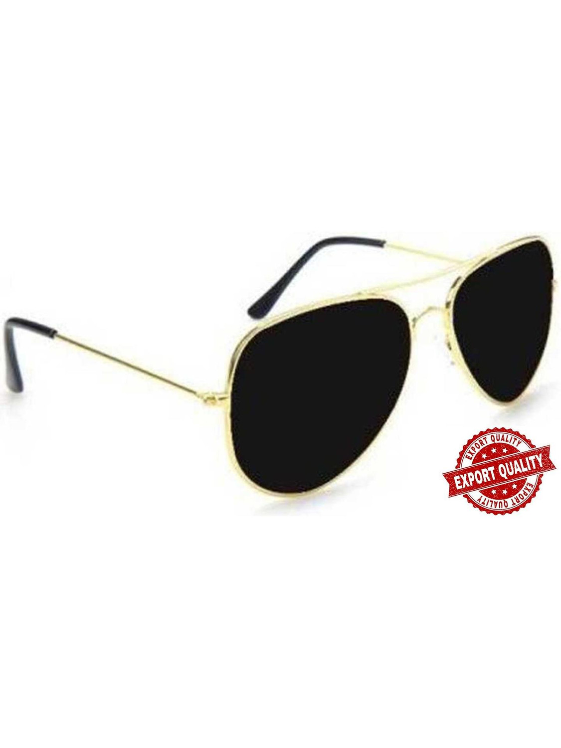 Image of Niavaa Mirrored, UV Protection, Polarized Aviator Sunglasses (55) (For Men & Women, Black)