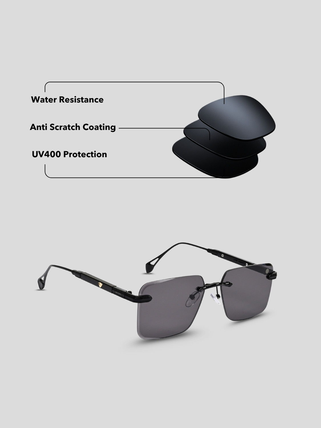 Image of moonx Rectangular Sunglasses