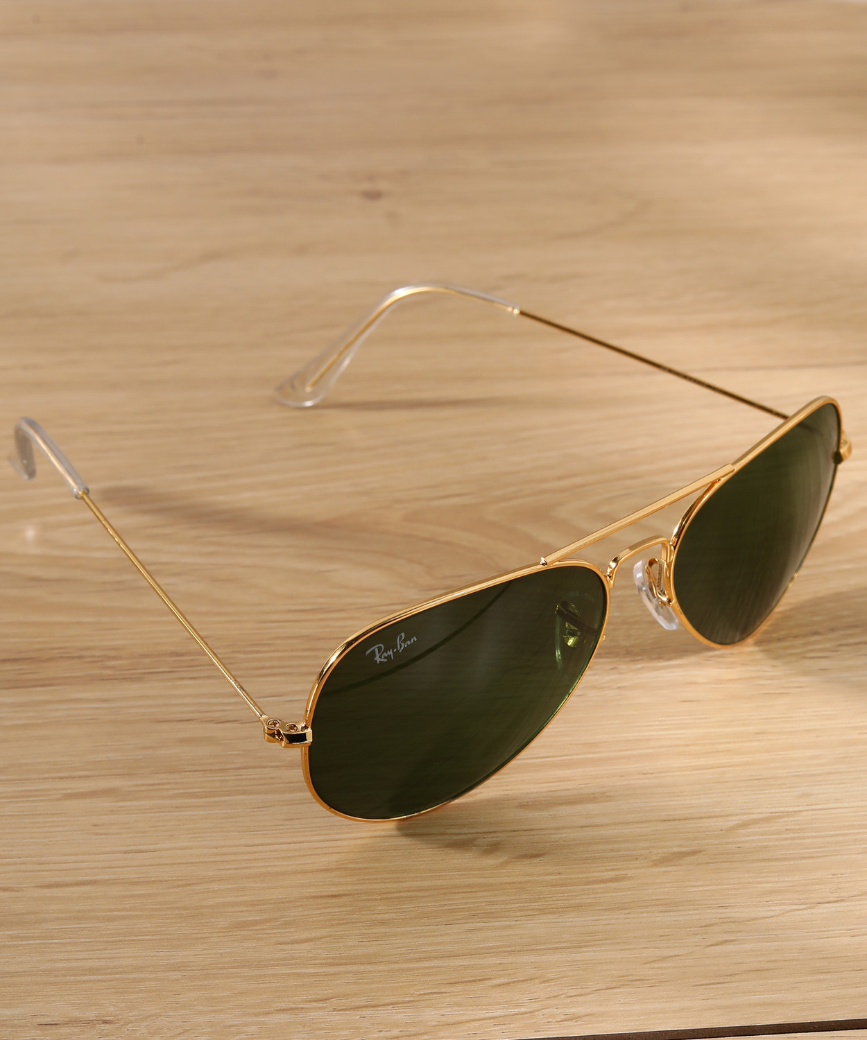 Image of Ray-Ban UV Protection Spectacle Sunglasses (58) (For Men & Women, Green)