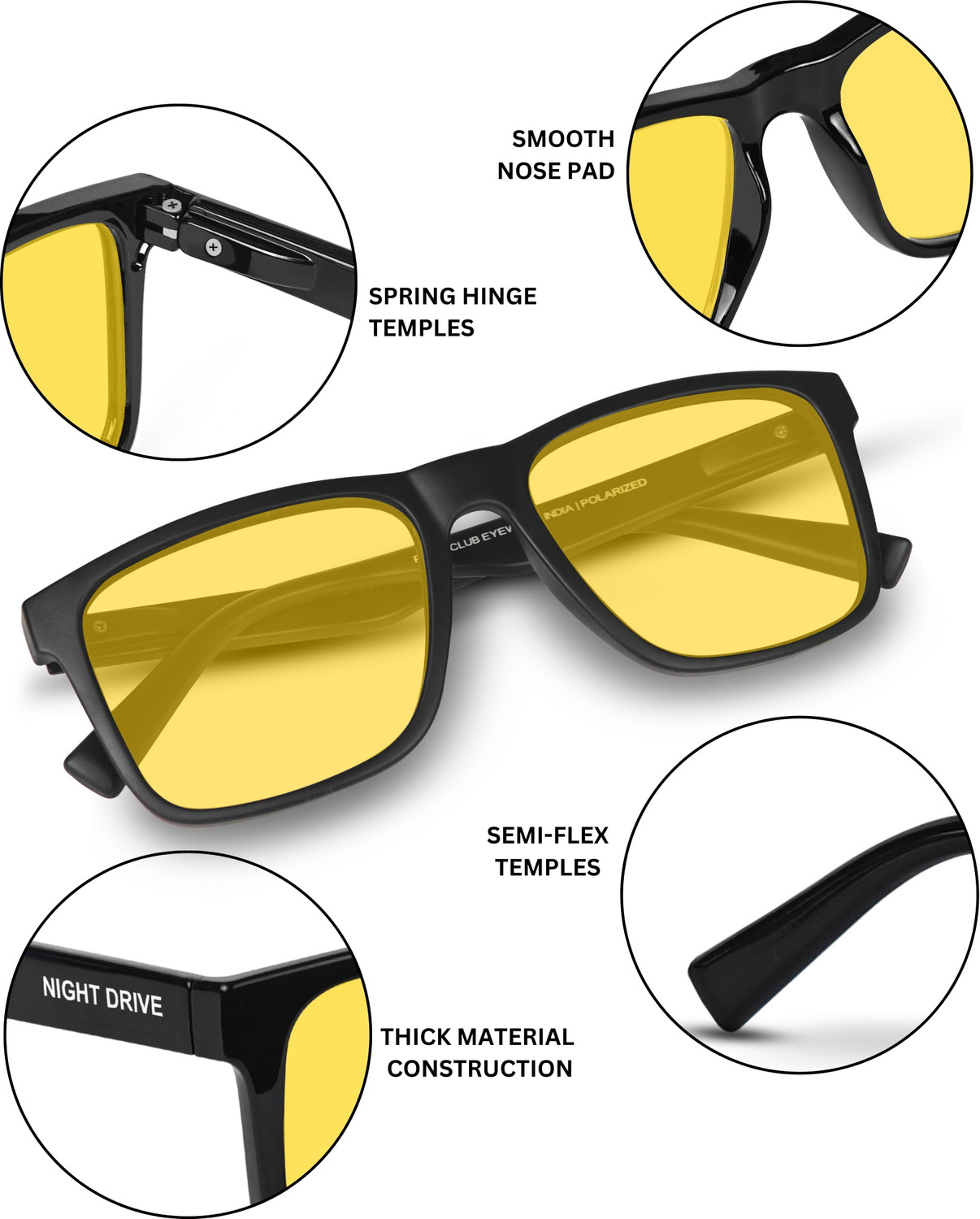 Image of POLA-CLUB Rectangular Sunglasses
