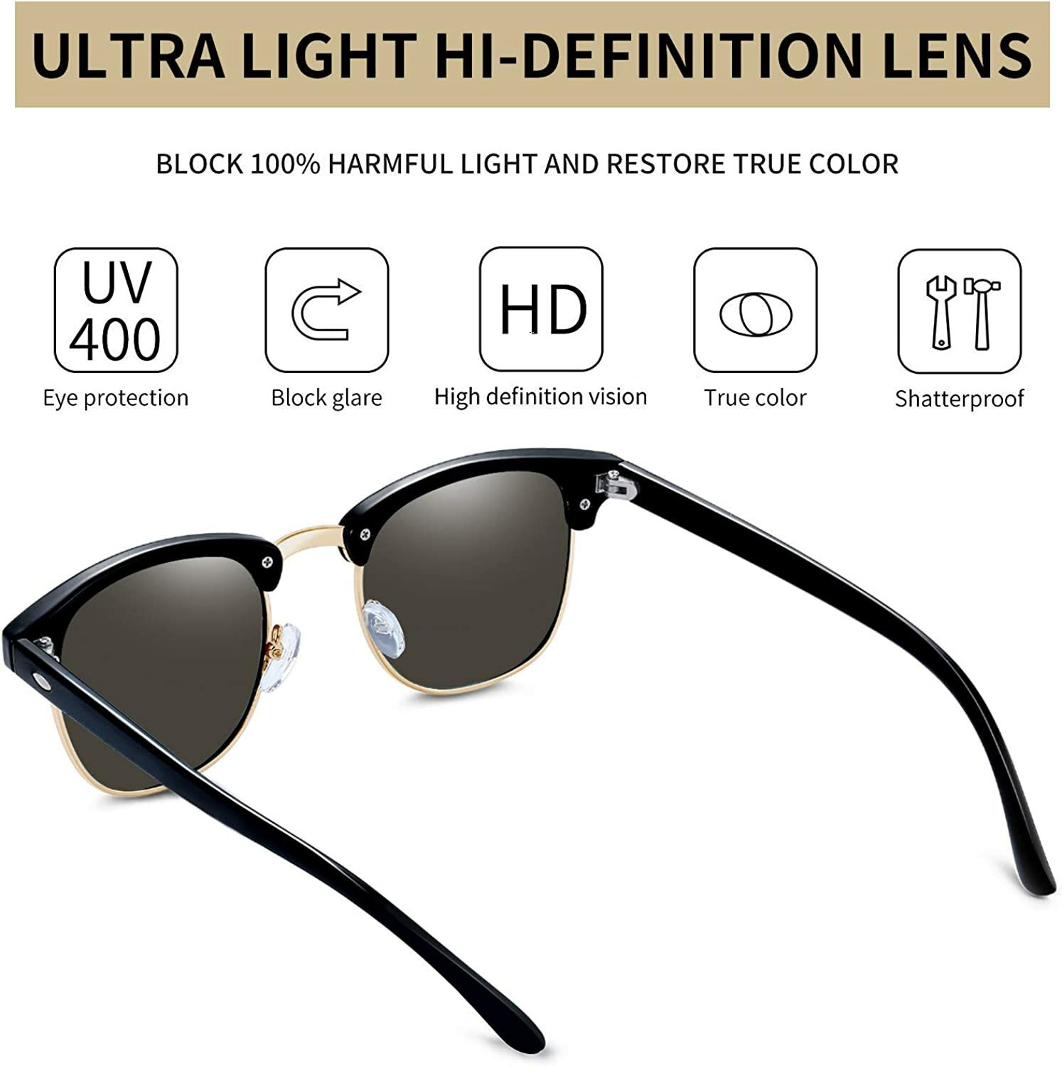 Image of I REBEL Clubmaster, Aviator Sunglasses