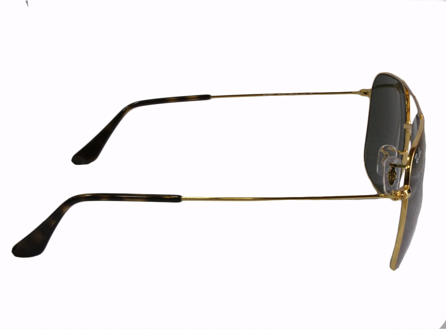 Image of Ray-Ban UV Protection Rectangular Sunglasses (59) (For Men & Women, Green)