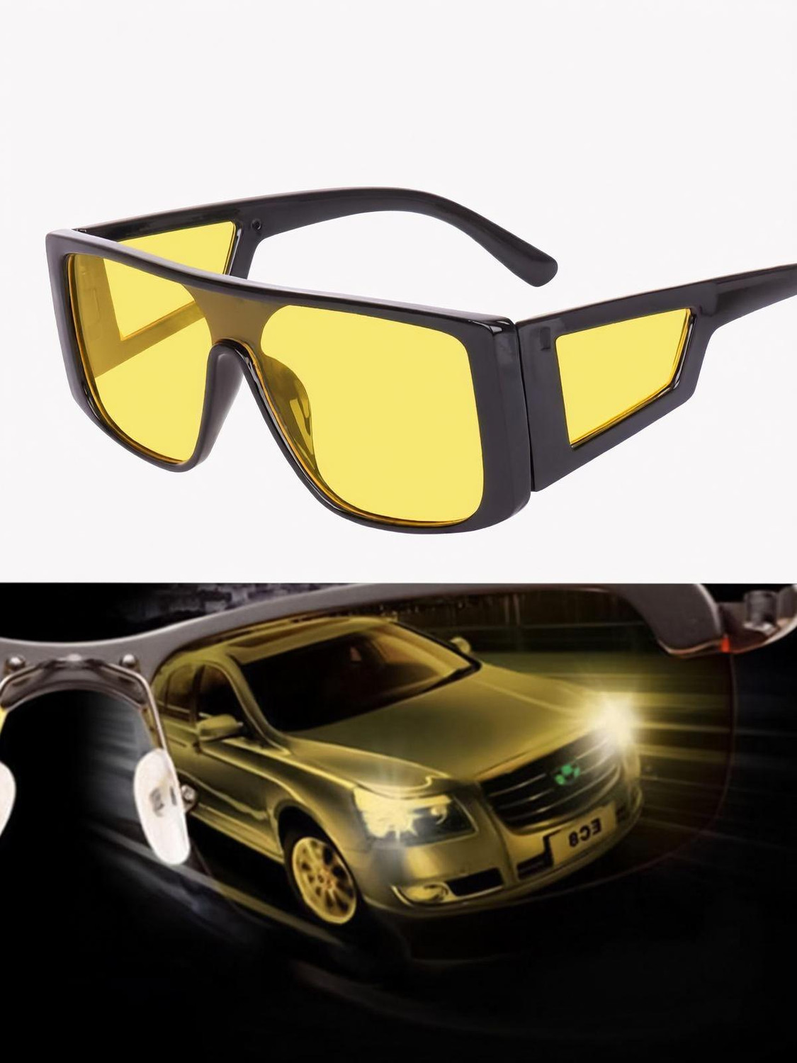 Image of Legend Eyewear Over-sized, Wrap-around Sunglasses