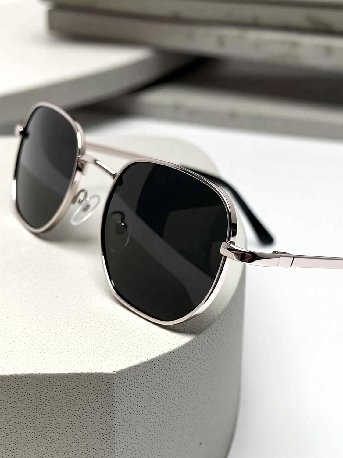 Image of Being Better UV Protection, Toughened Glass Lens, Riding Glasses Oval Sunglasses (Free Size) (For Men & Women, Black)