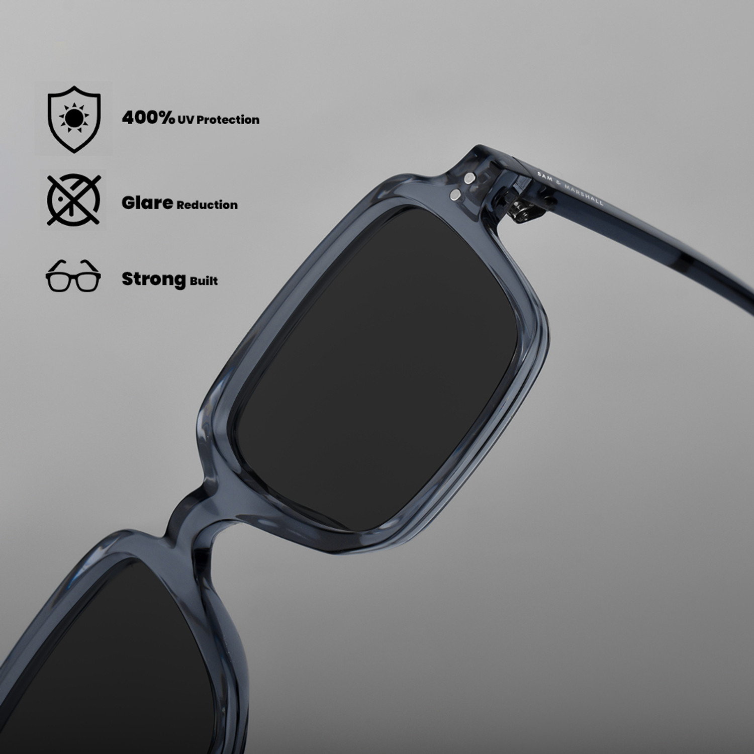 Image of SAM AND MARSHALL Rectangular Sunglasses