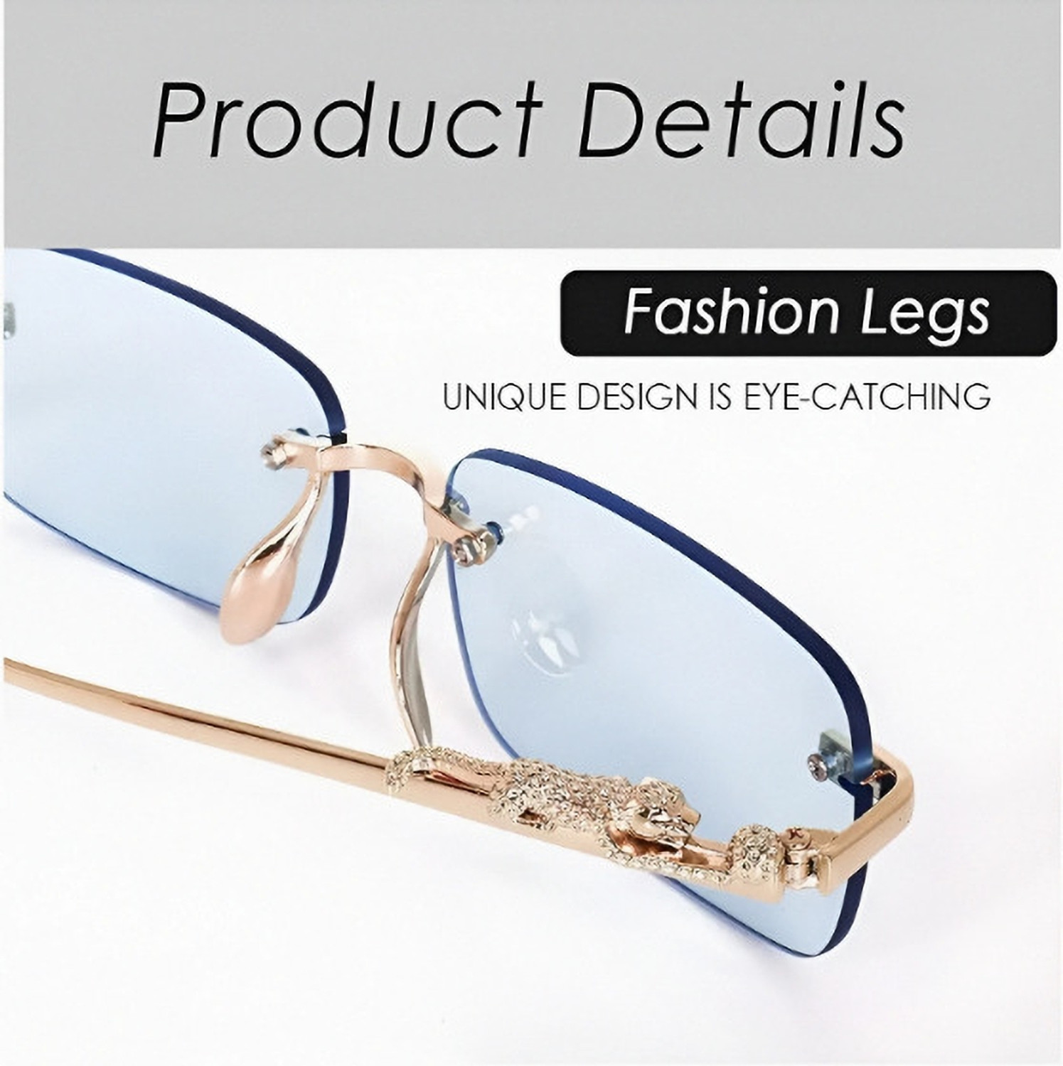 Image of GOODINA Retro Square Sunglasses
