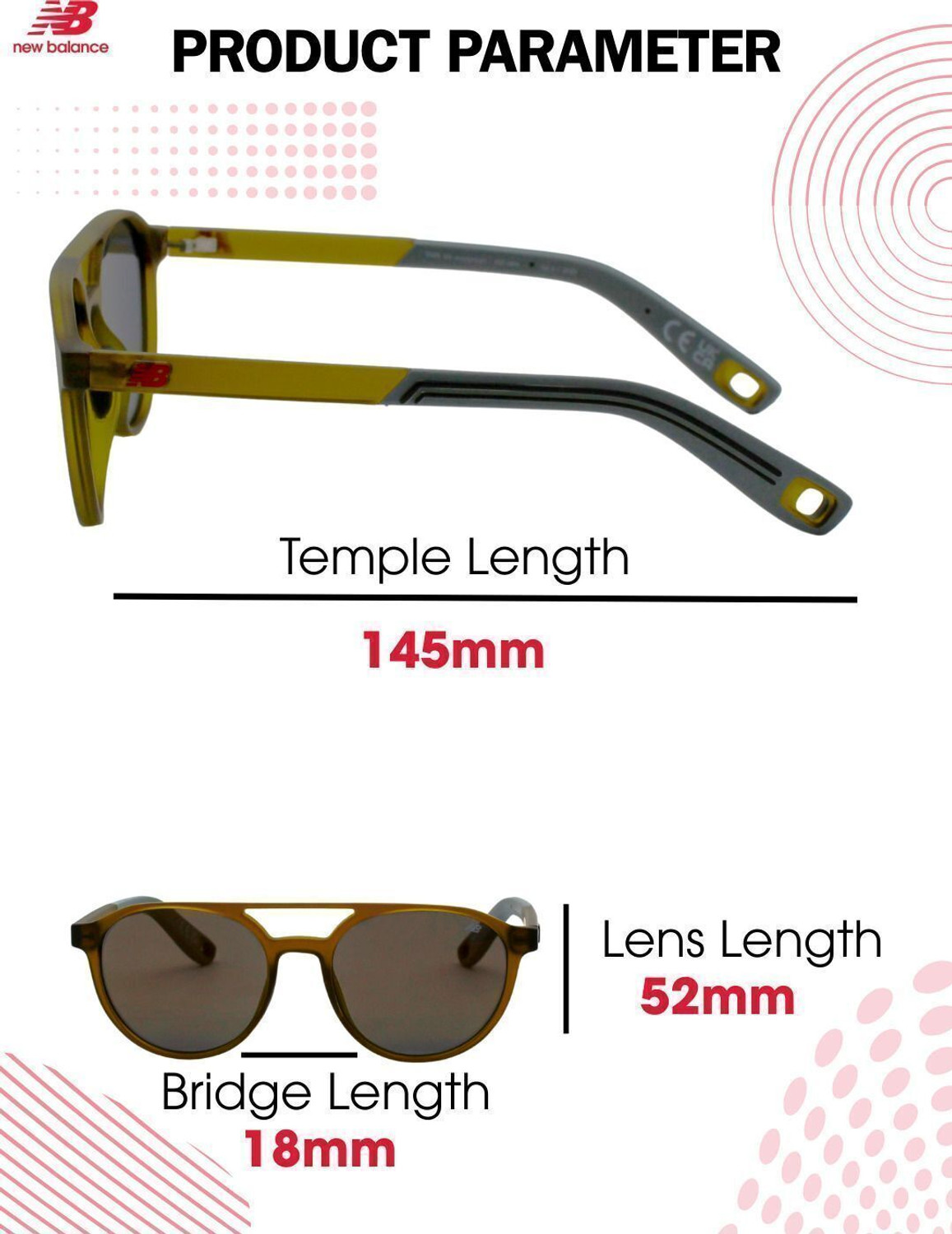 Image of New Balance Aviator Sunglasses