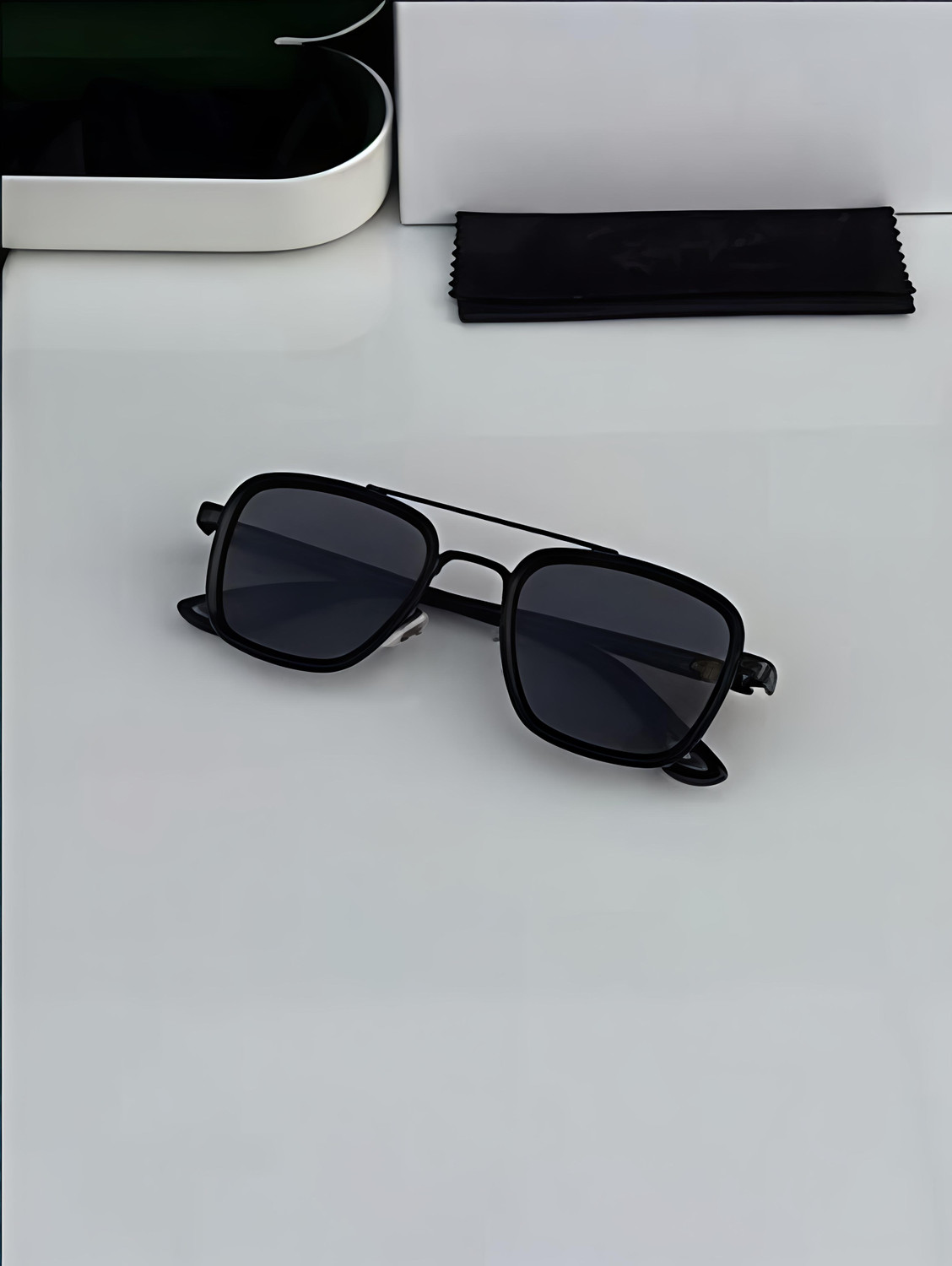 Image of KOPEK Retro Square Sunglasses