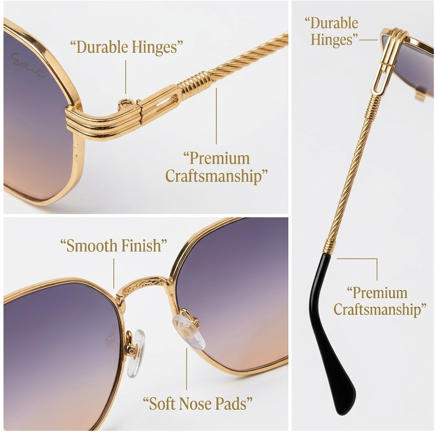 Image of ERIC Rectangular Sunglasses